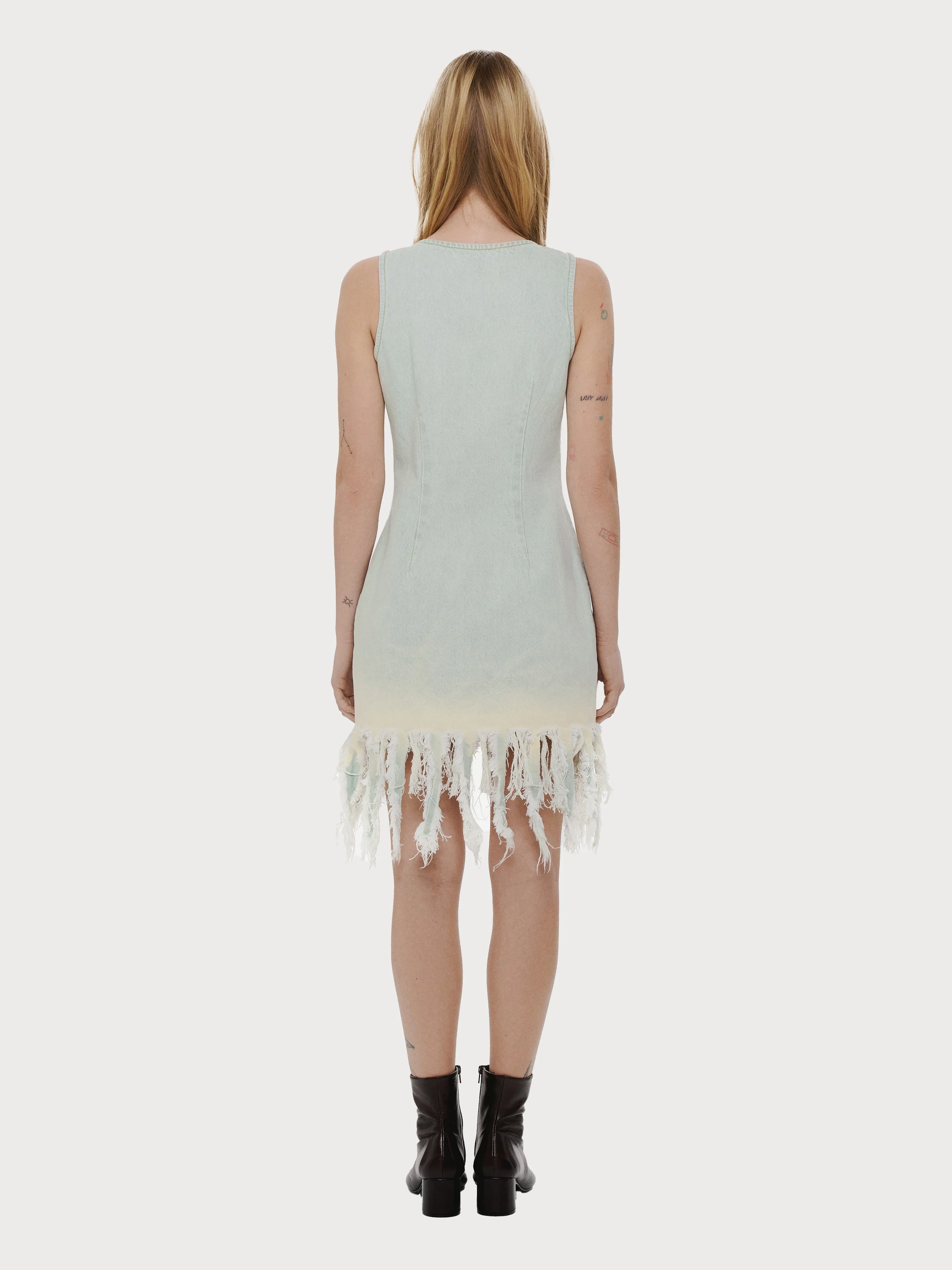 Denim Medusa Dress with Vintage Effect sold by KSENIASCHNAIDER product image thumbnail 3