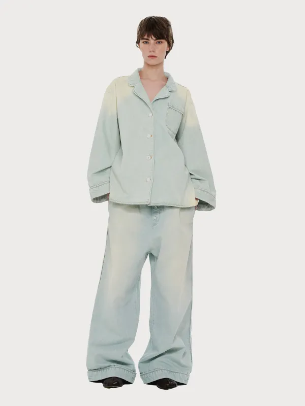 Denim Pyjama Overshirt sold by KSENIASCHNAIDER
