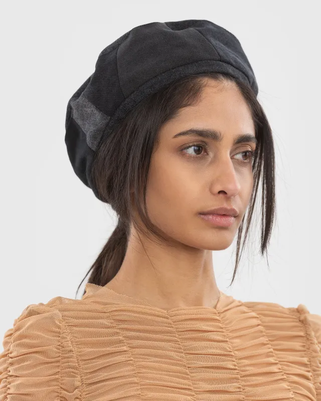 Reworked Mixed Black Beret sold by KSENIASCHNAIDER