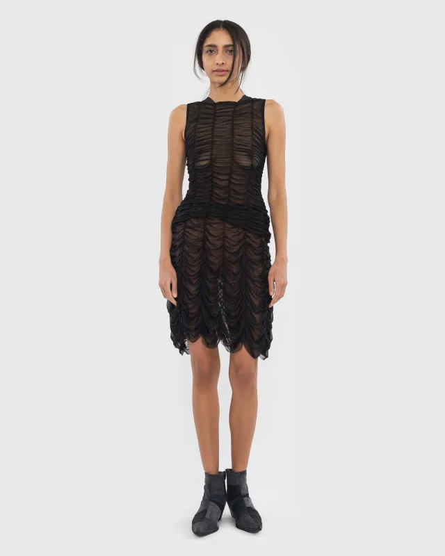 Mesh Drape Tank Top sold by KSENIASCHNAIDER