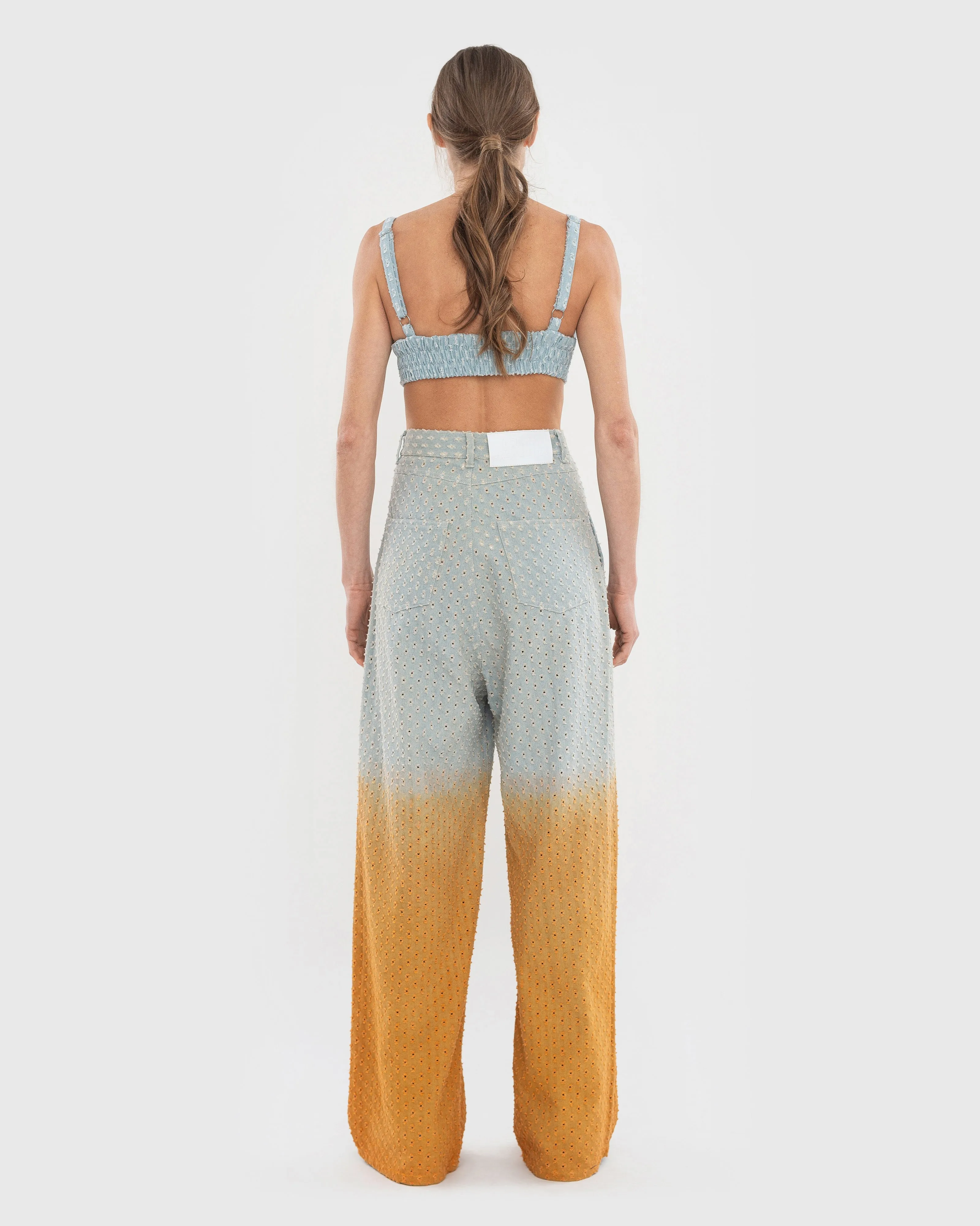 Perforated Denim Bra sold by KSENIASCHNAIDER product image thumbnail 4