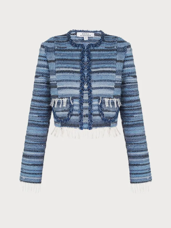 Zero-Waste Jacket in Rug Technique made by KSENIASCHNAIDER