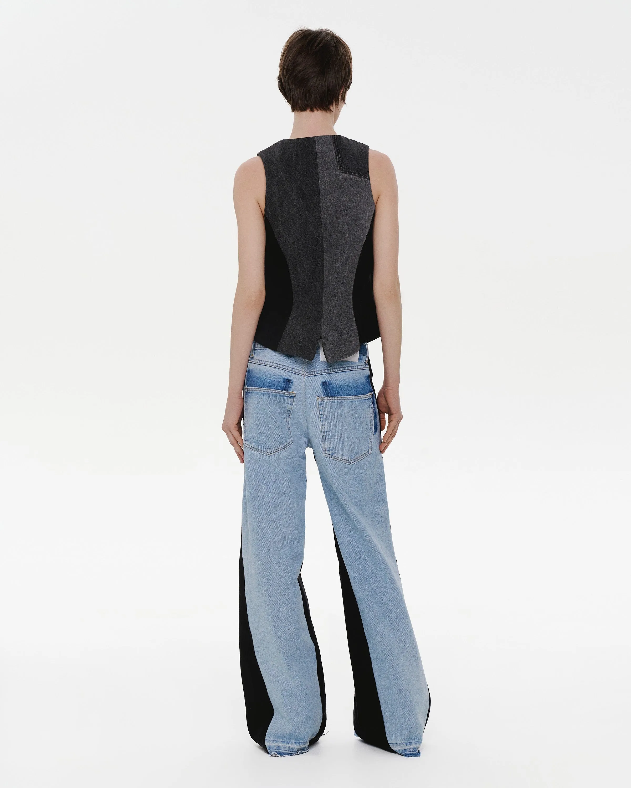 Patchwork Black Vest sold by KSENIASCHNAIDER product image thumbnail 3