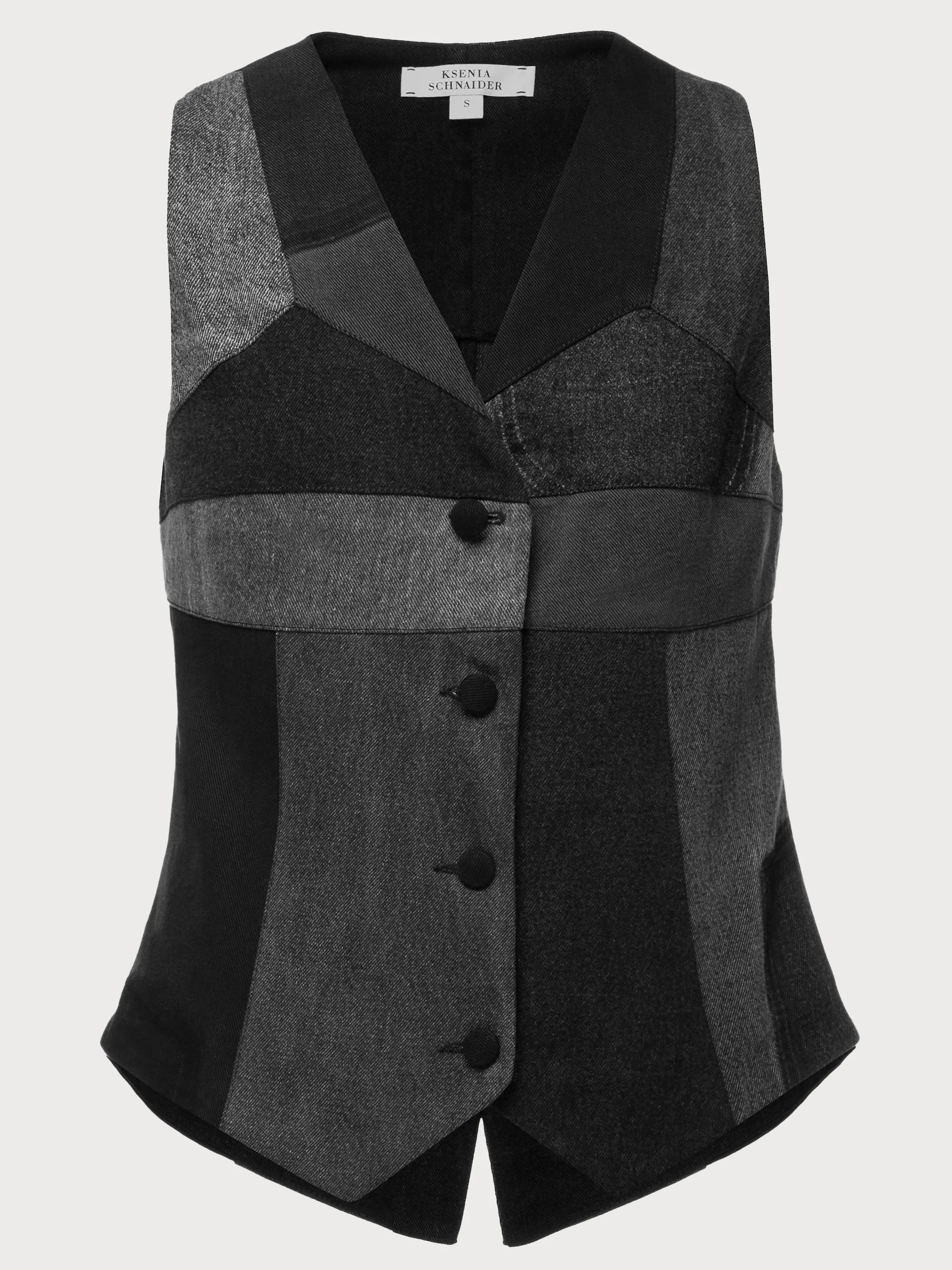 Patchwork Black Vest sold by KSENIASCHNAIDER product image thumbnail 4