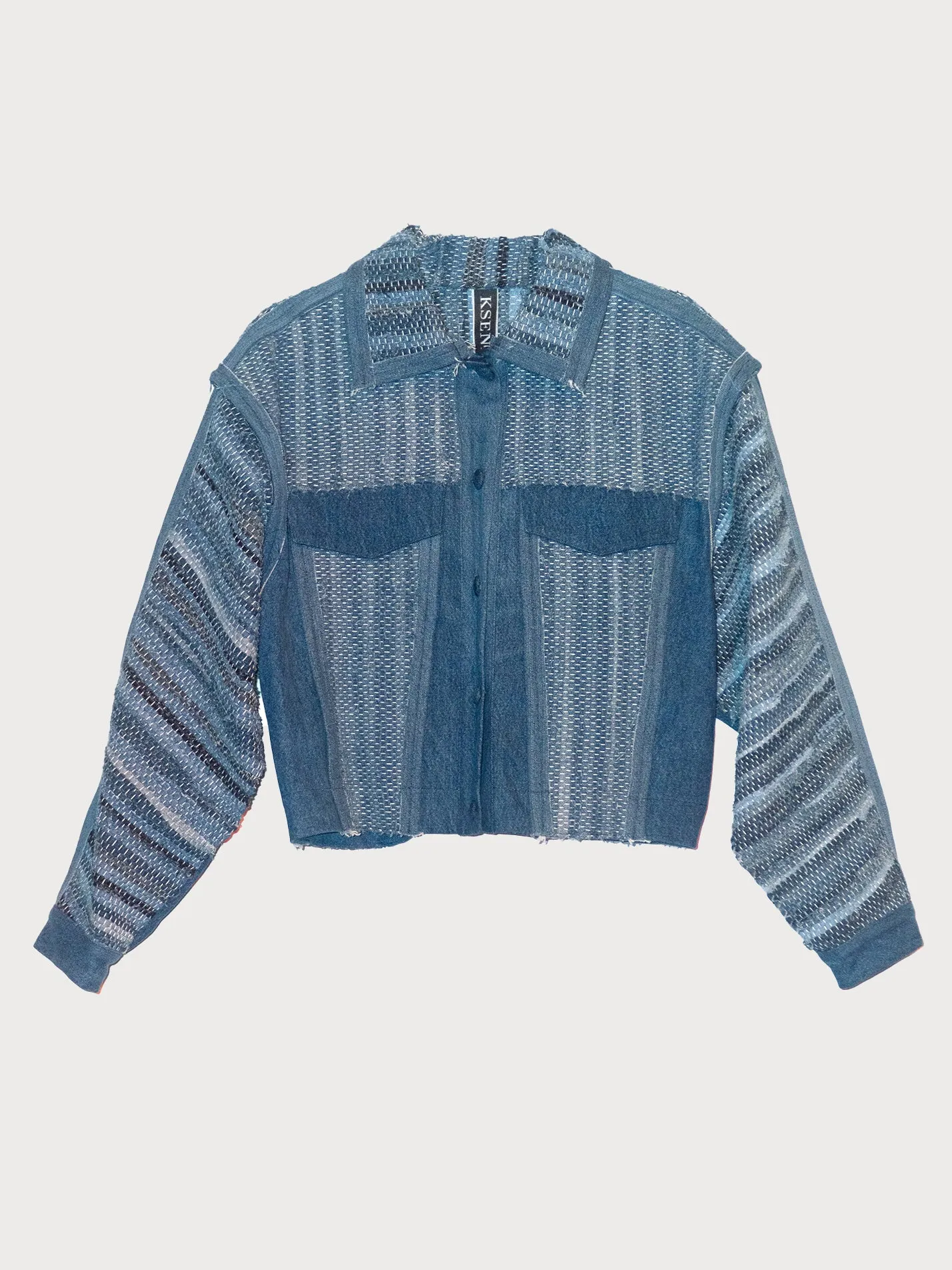 Zero-Waste Denim Jacket sold by KSENIASCHNAIDER product image thumbnail 4