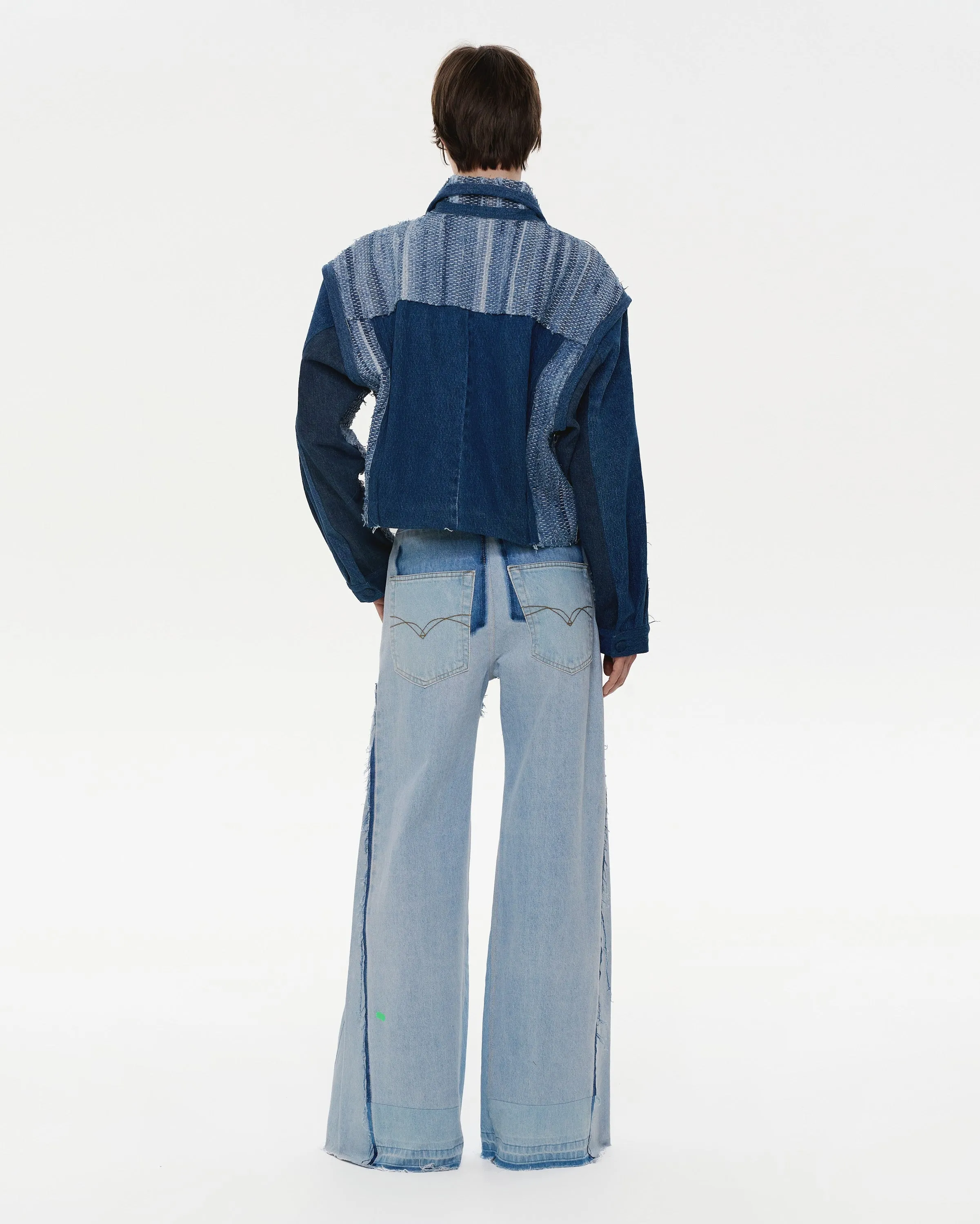 Zero-Waste Denim Jacket sold by KSENIASCHNAIDER product image thumbnail 3