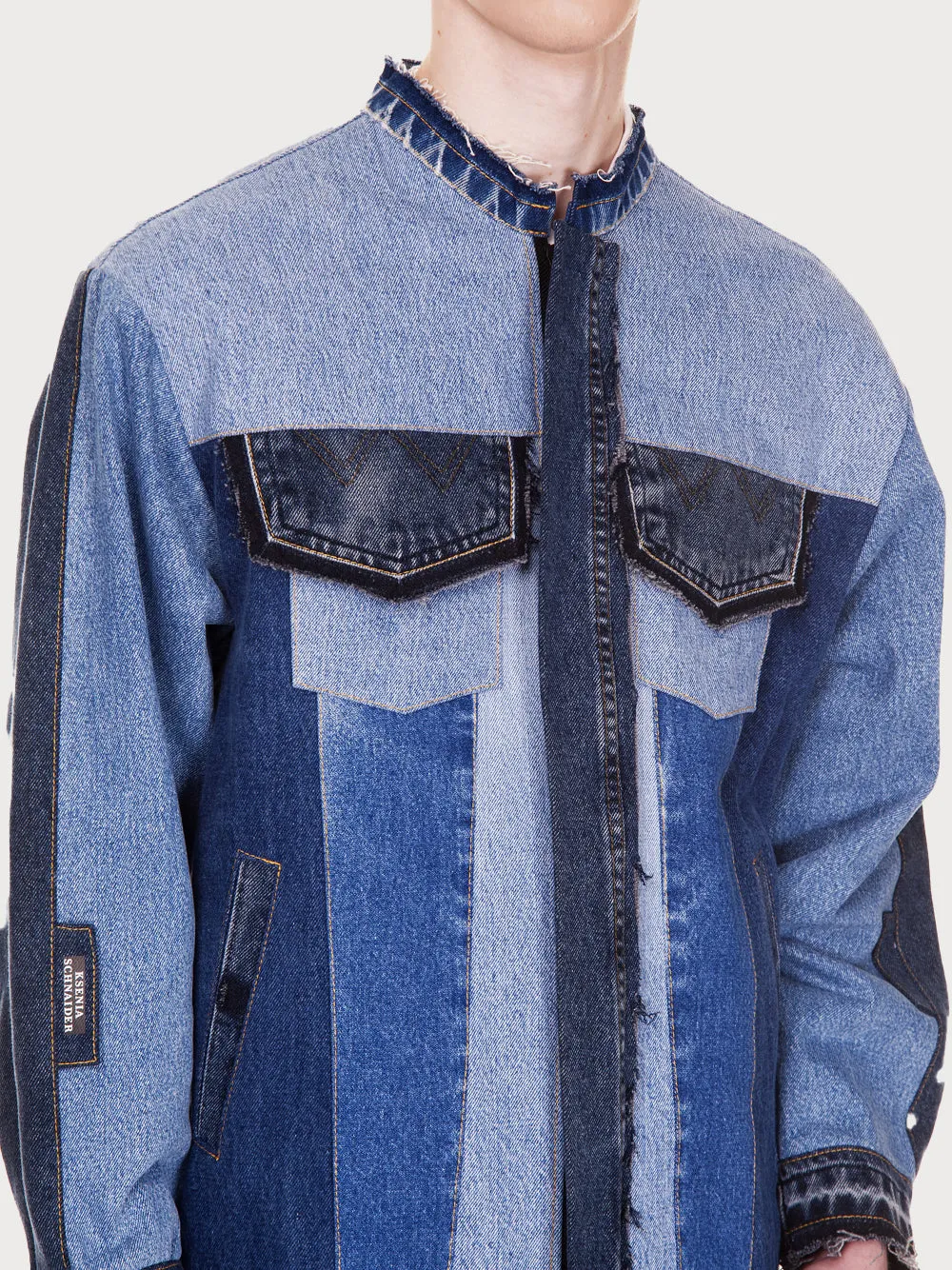 Reworked Denim Jacket sold by KSENIASCHNAIDER product image thumbnail 5