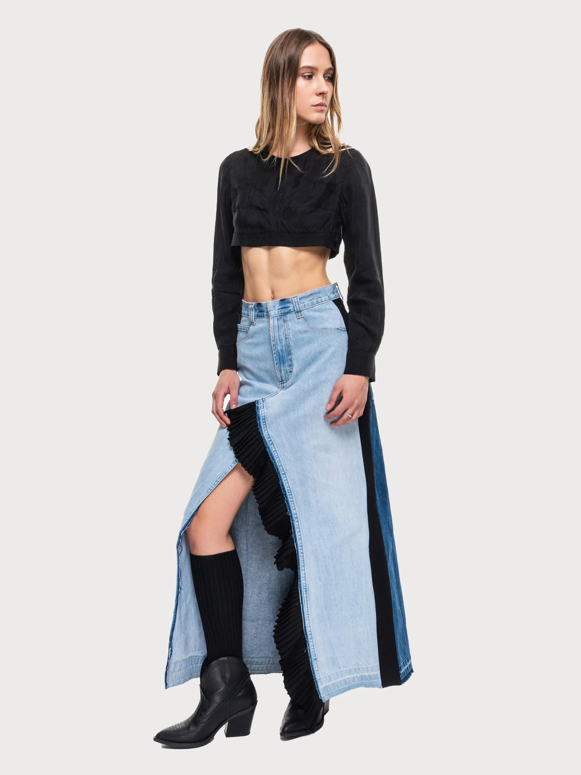 Maxi Skirt With A Ruffled Slit sold by KSENIASCHNAIDER product image thumbnail 2