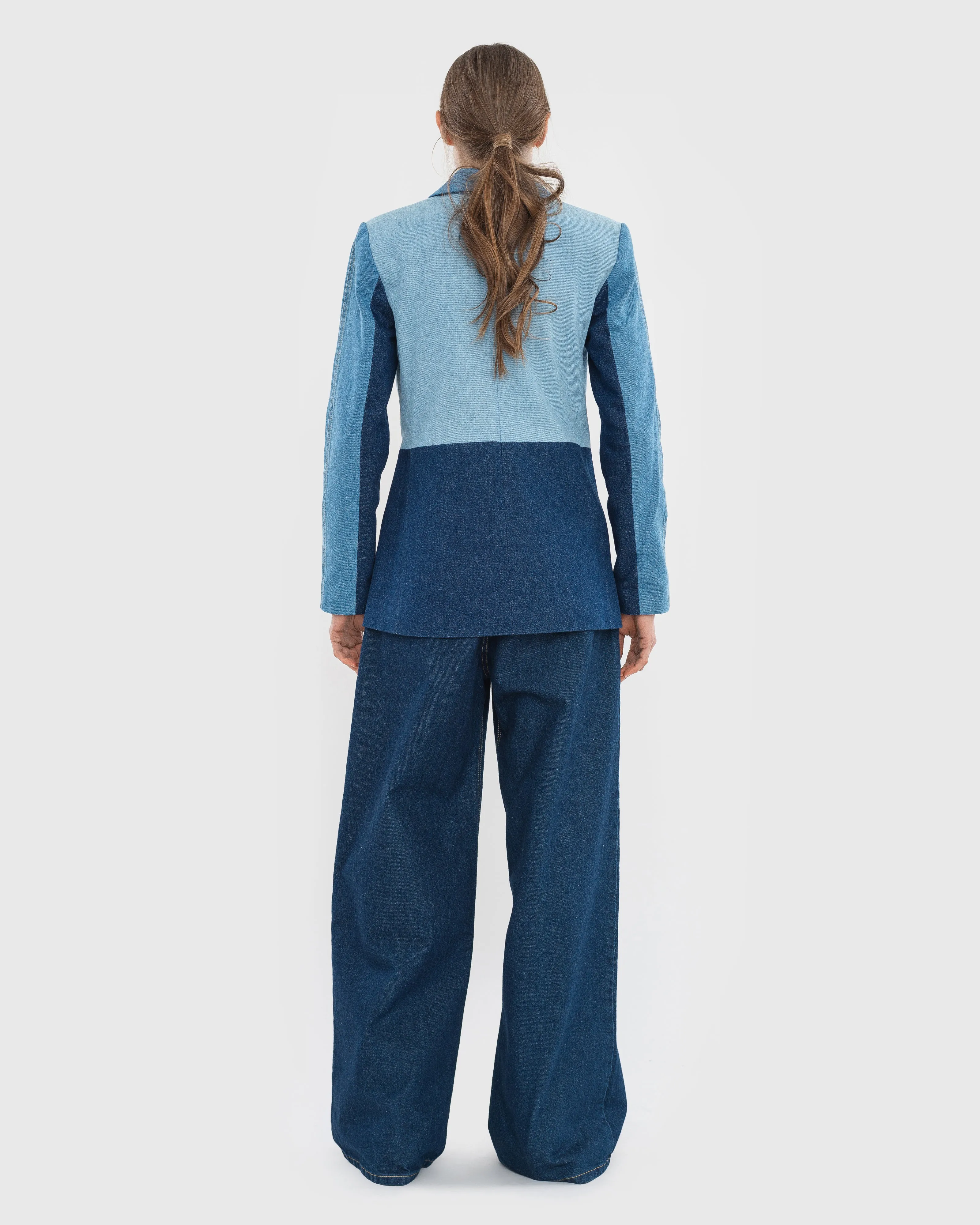 Reworked Denim Blazer sold by KSENIASCHNAIDER product image thumbnail 3