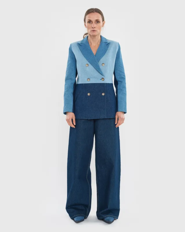Reworked Denim Blazer sold by KSENIASCHNAIDER