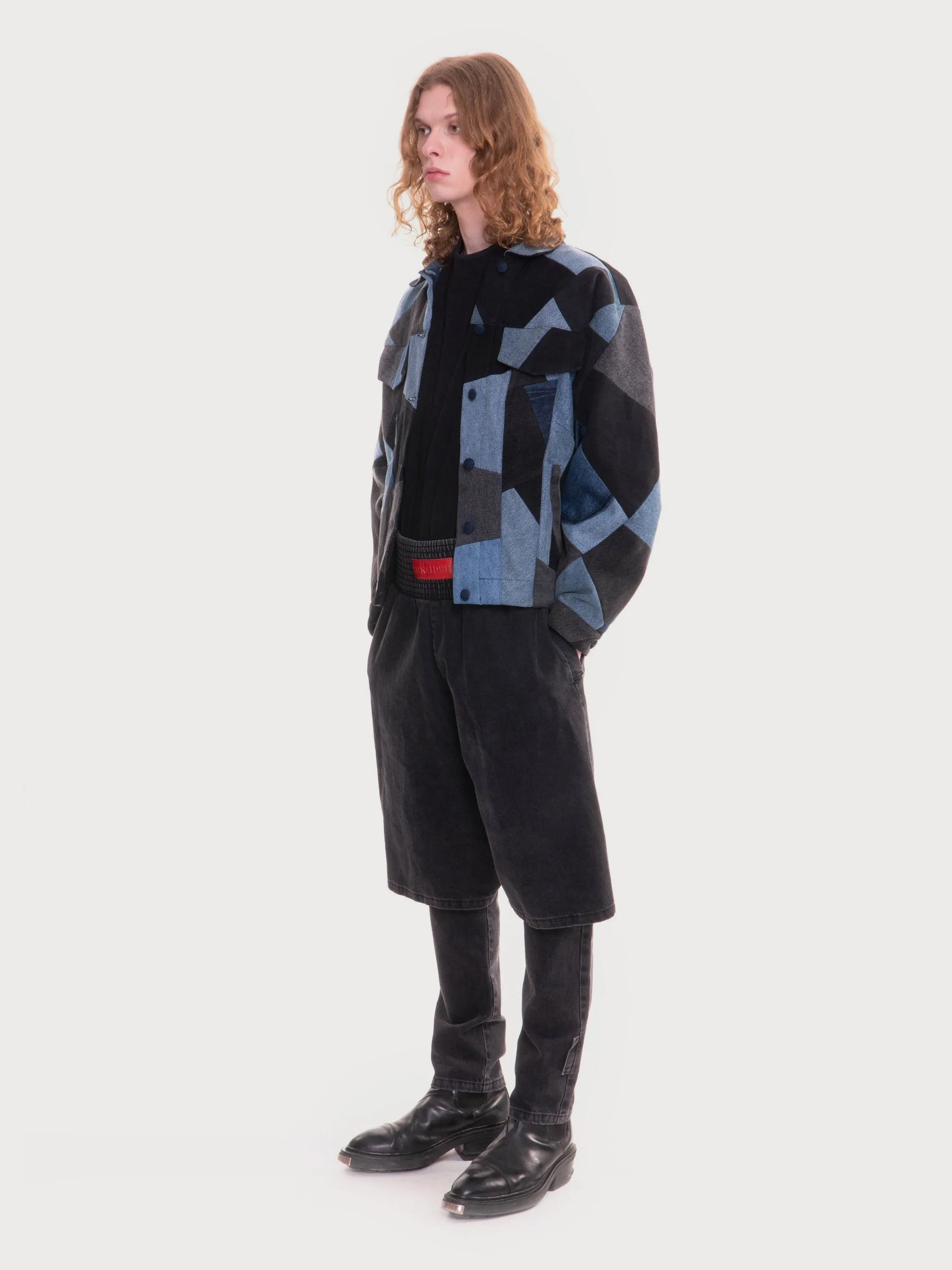 Denim Patchwork Jacket sold by KSENIASCHNAIDER product image thumbnail 2