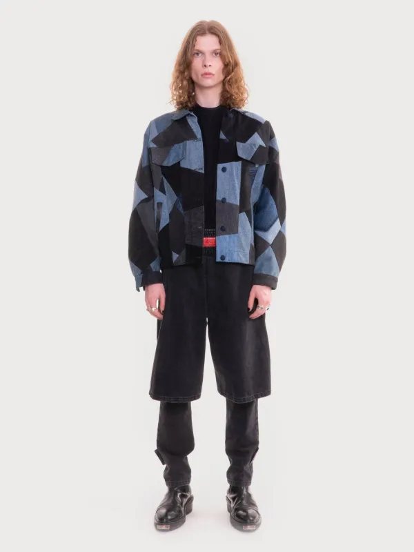 Denim Patchwork Jacket sold by KSENIASCHNAIDER