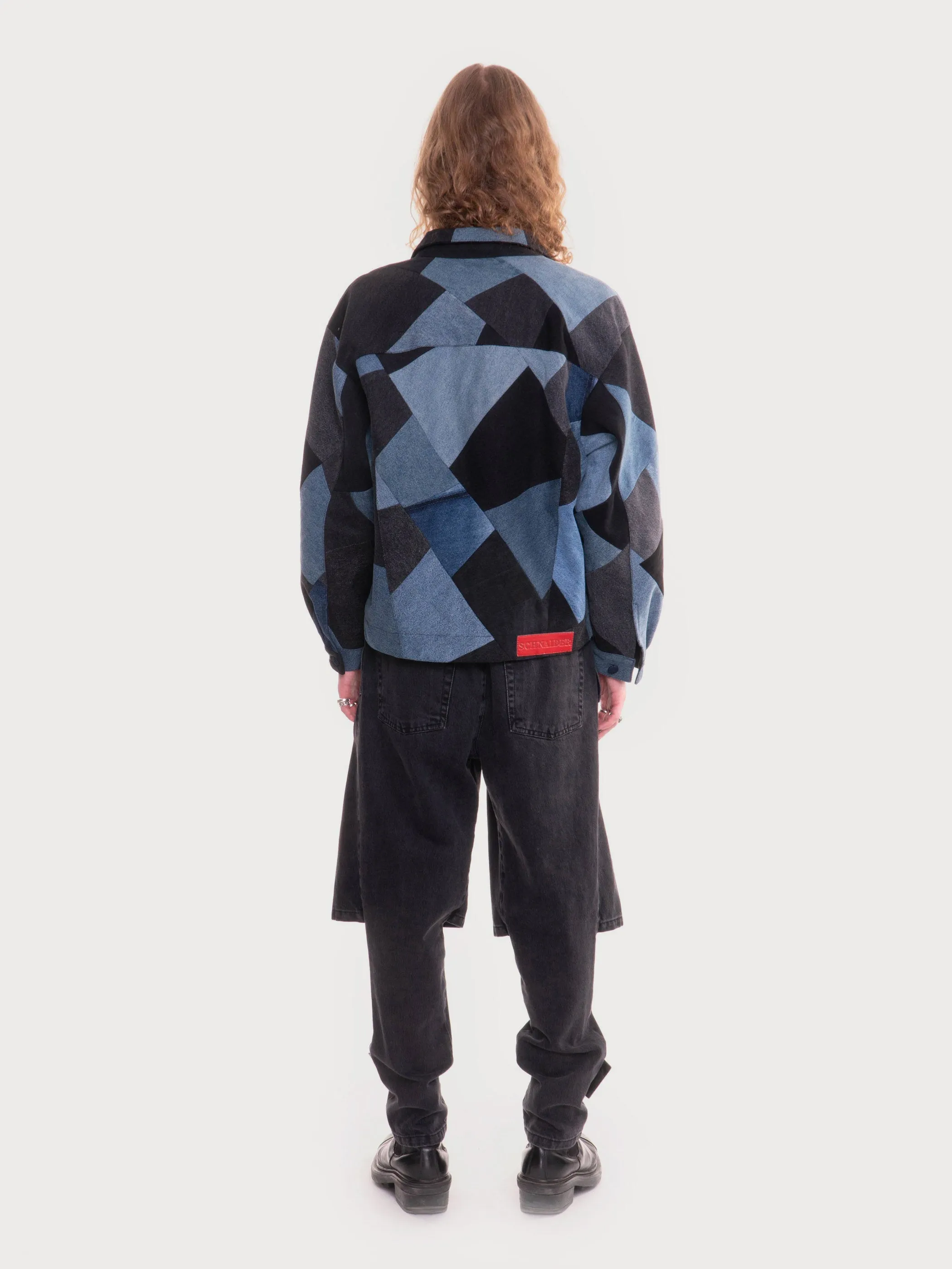 Denim Patchwork Jacket sold by KSENIASCHNAIDER product image thumbnail 3