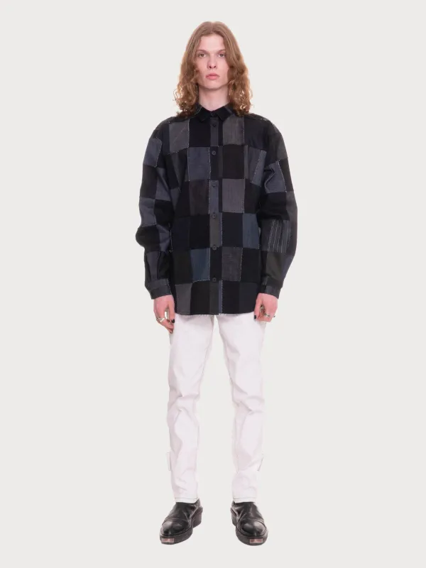 Denim Fabric Swatches Shirt sold by KSENIASCHNAIDER