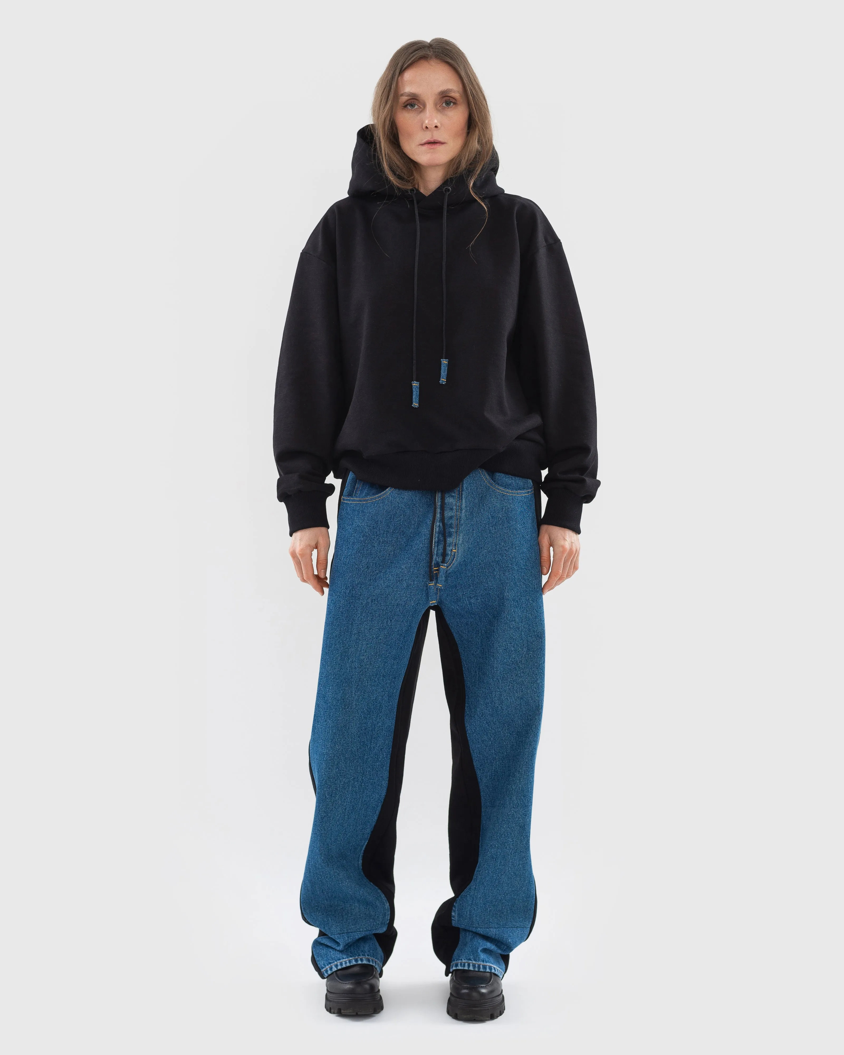 Yin Yang Denim Joggers sold by KSENIASCHNAIDER product image thumbnail 2