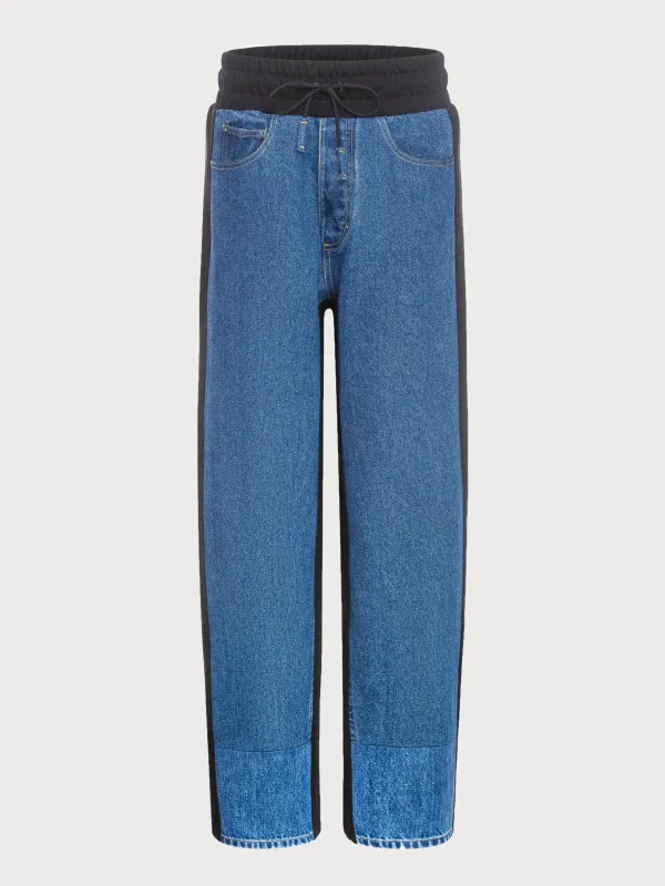 Yin Yang Denim Joggers sold by KSENIASCHNAIDER