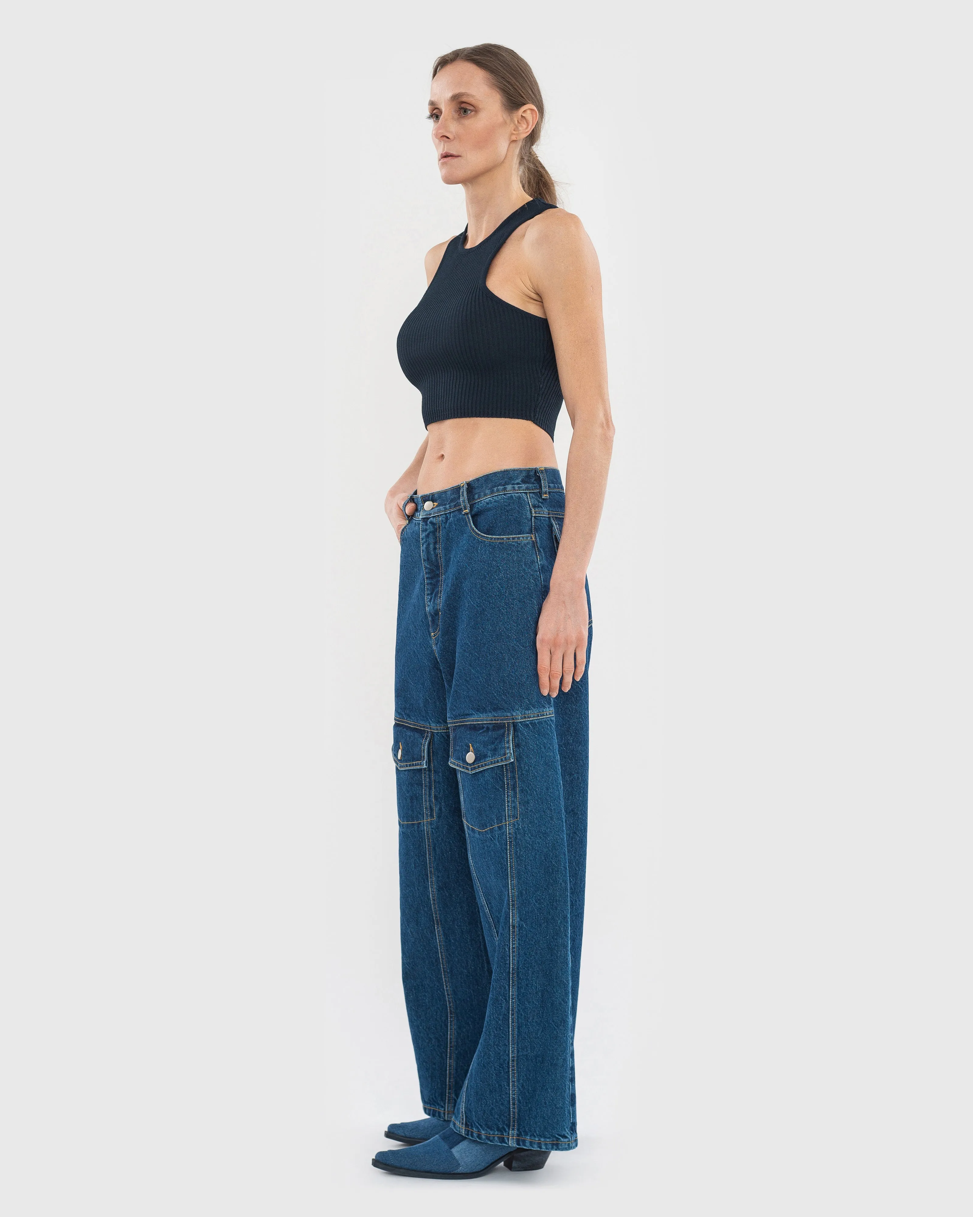 Facing Denim Jeans sold by KSENIASCHNAIDER product image thumbnail 2