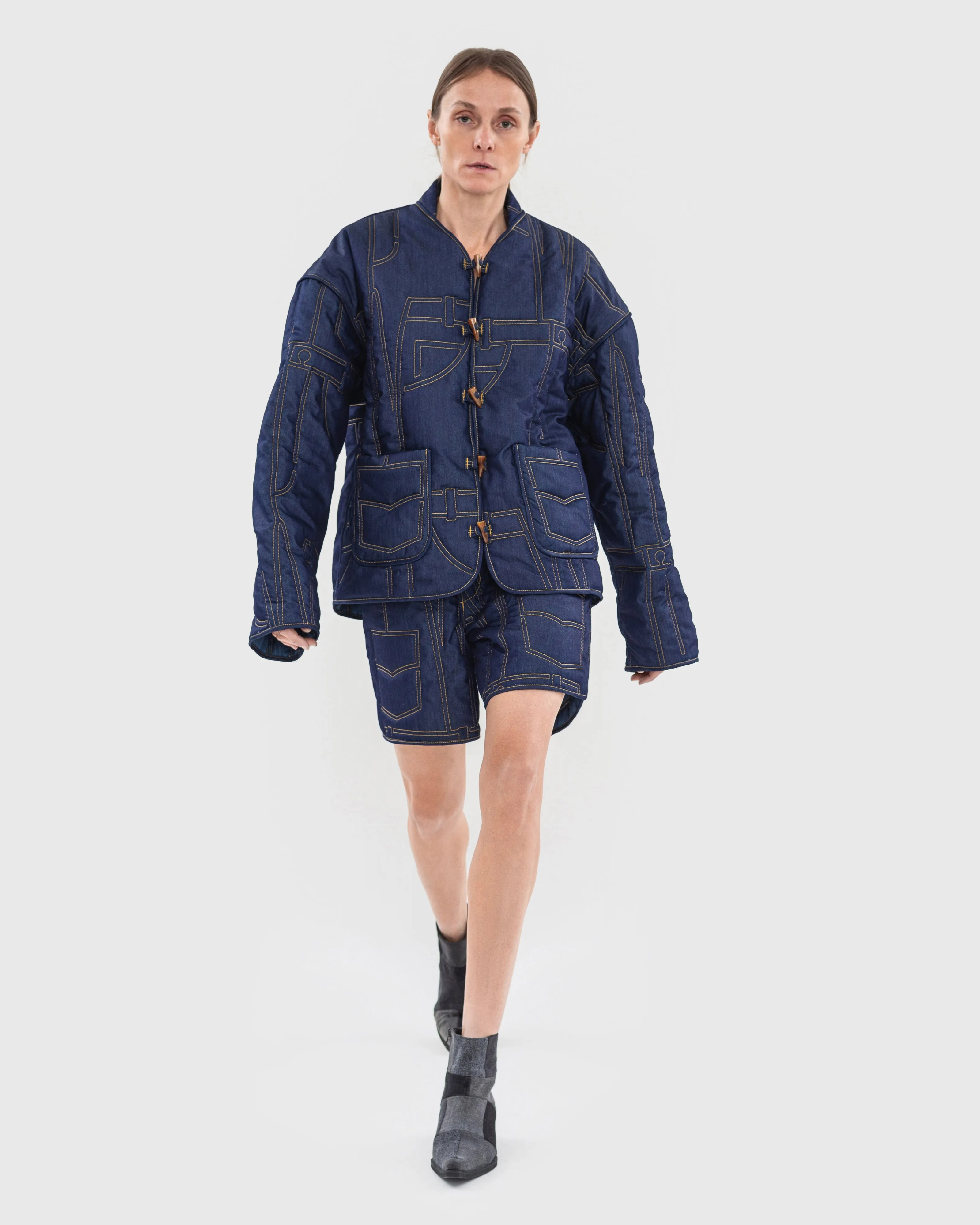 Quilted Denim Jacket sold by KSENIASCHNAIDER