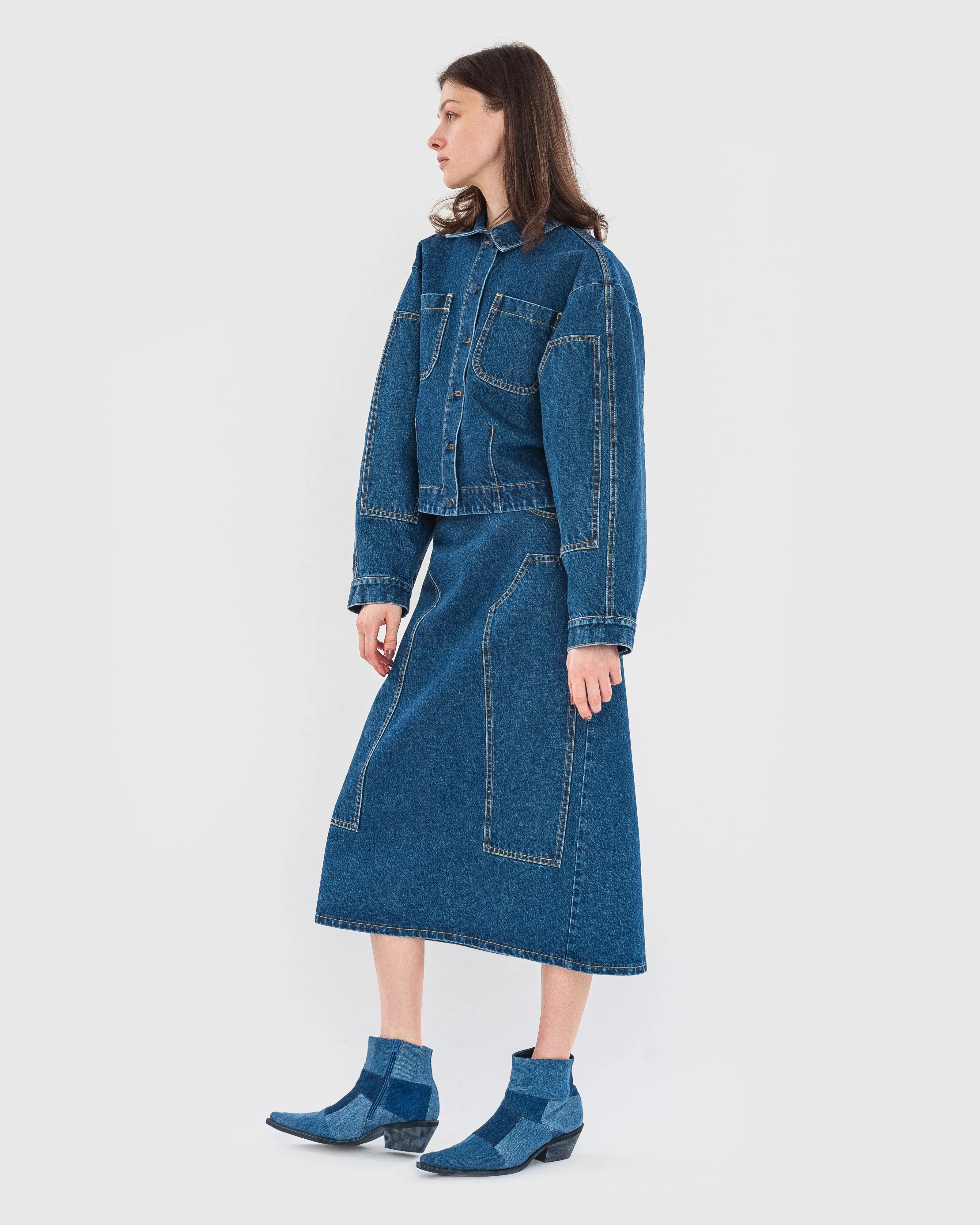 Double Face Denim Jacket sold by KSENIASCHNAIDER product image thumbnail 2