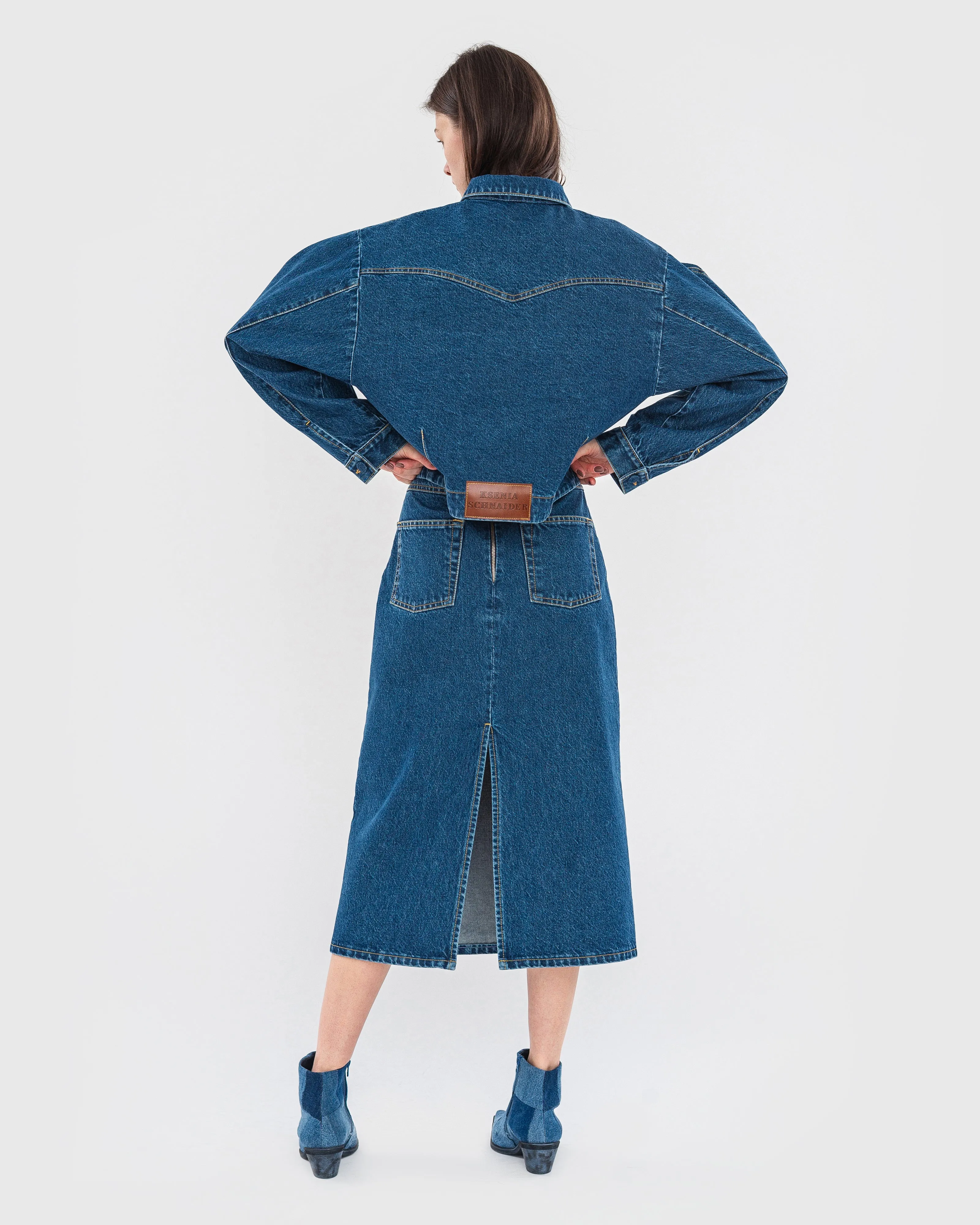 Double Face Denim Jacket sold by KSENIASCHNAIDER product image thumbnail 4