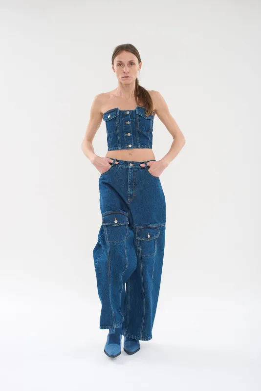 Facing Denim Top sold by KSENIASCHNAIDER