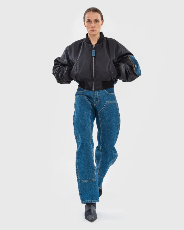 Hybrid Denim Bomber sold by KSENIASCHNAIDER