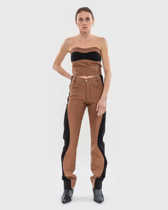 Wavy Jeans with Contrast Side Lines sold by KSENIASCHNAIDER