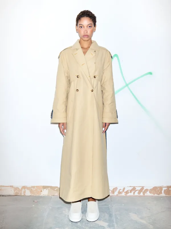 Reworked Trench with Back Jeans Detail sold by KSENIASCHNAIDER