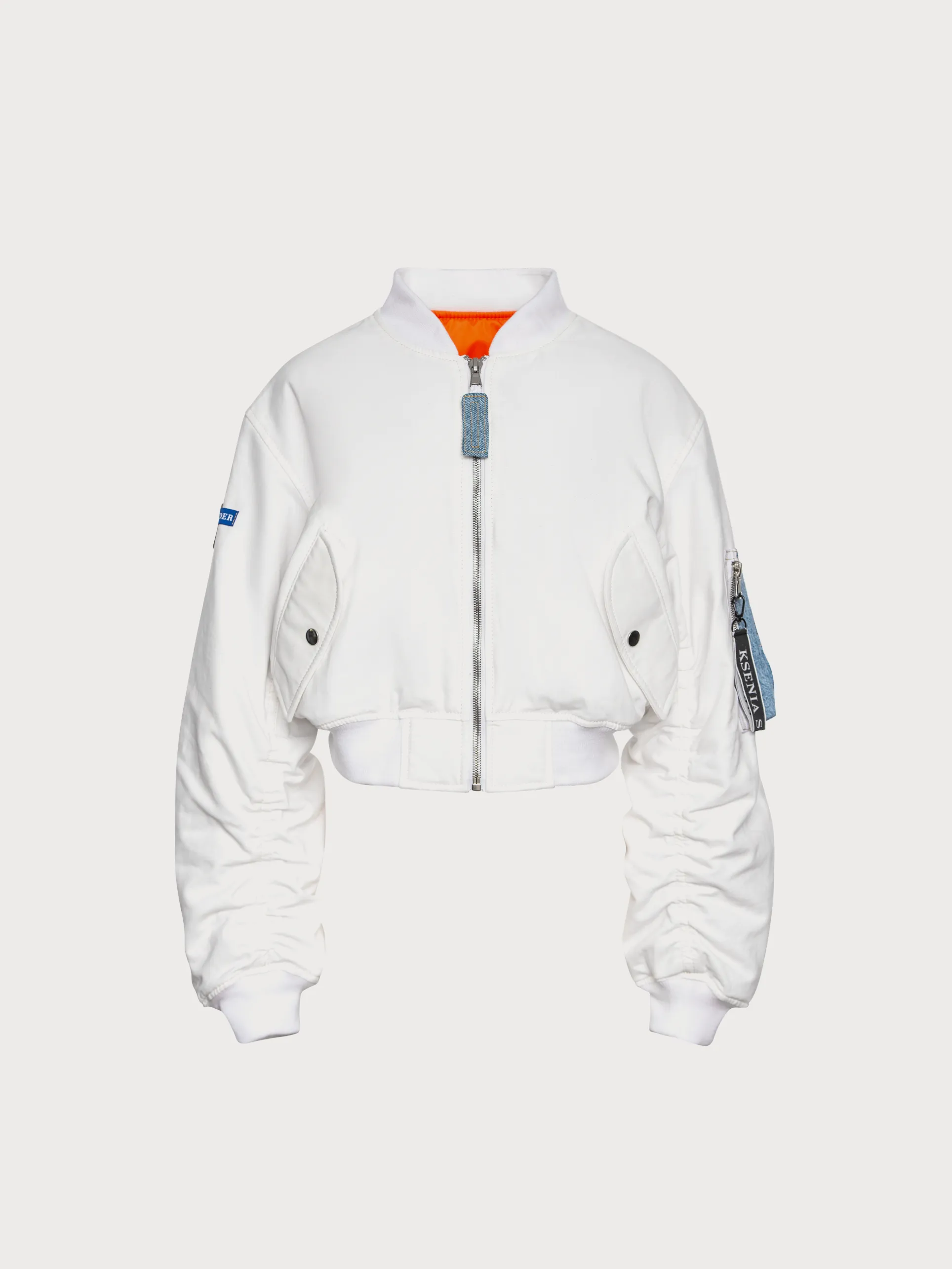 Reworked Bomber with Denim Back Detail sold by KSENIASCHNAIDER product image thumbnail 3