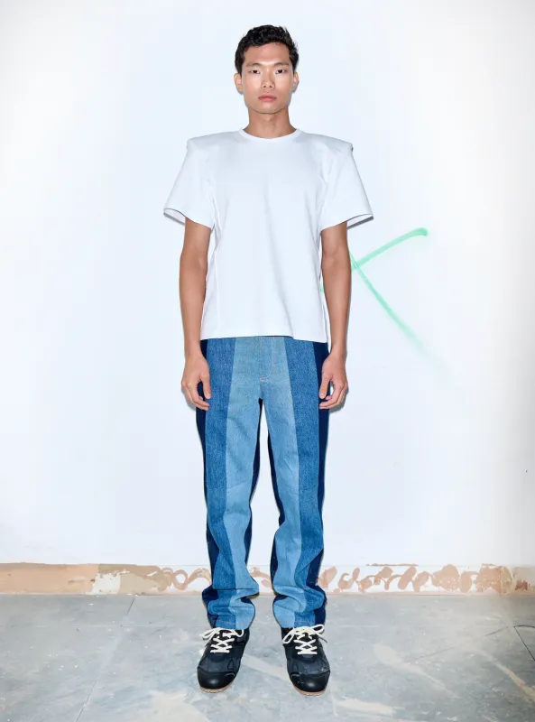 Men's Reworked Striped Jeans sold by KSENIASCHNAIDER