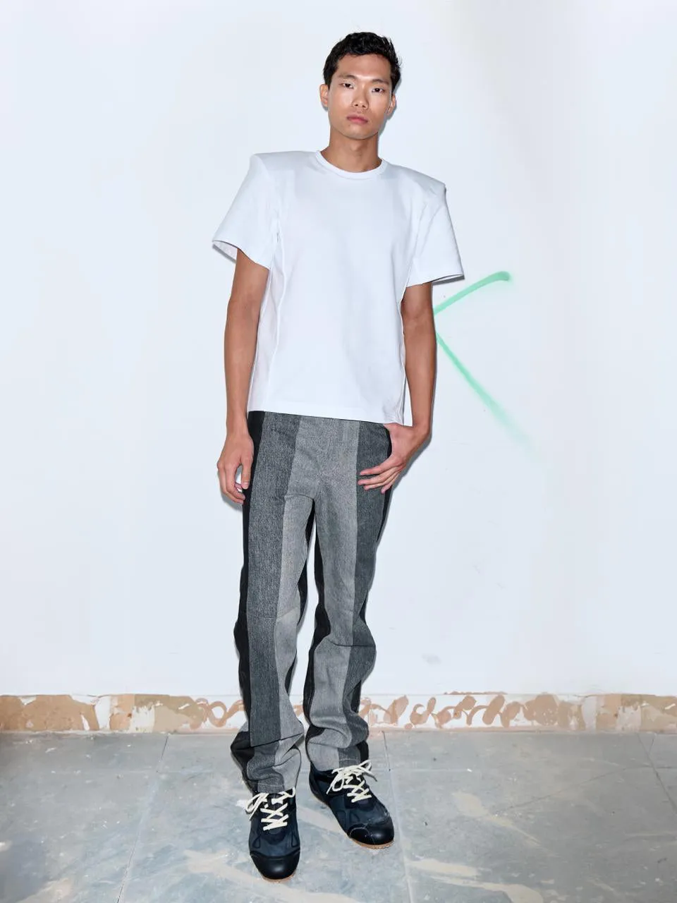 Men's Reworked Striped Jeans sold by KSENIASCHNAIDER