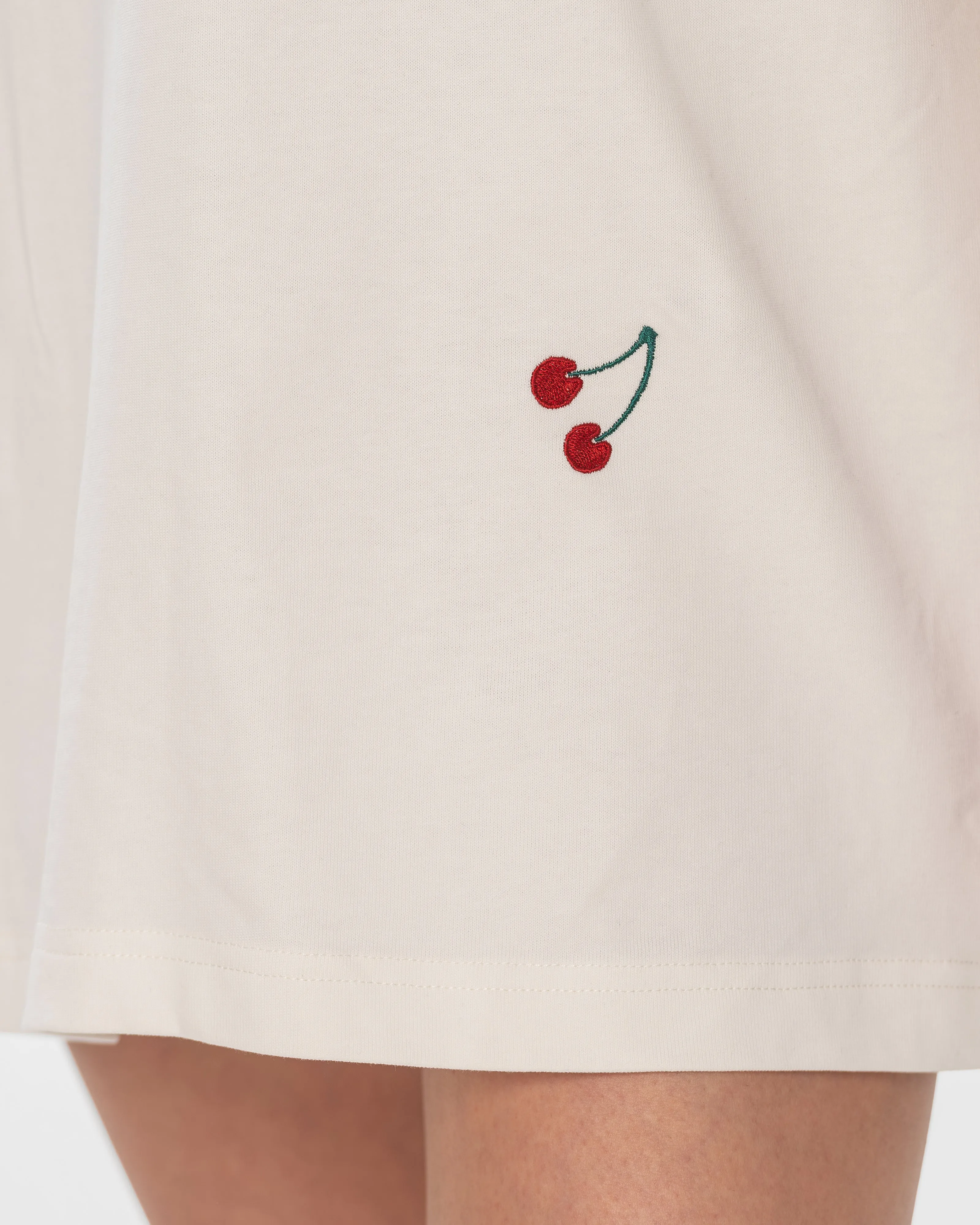 T-Shirt with Embroidered Cherry sold by KSENIASCHNAIDER product image thumbnail 4