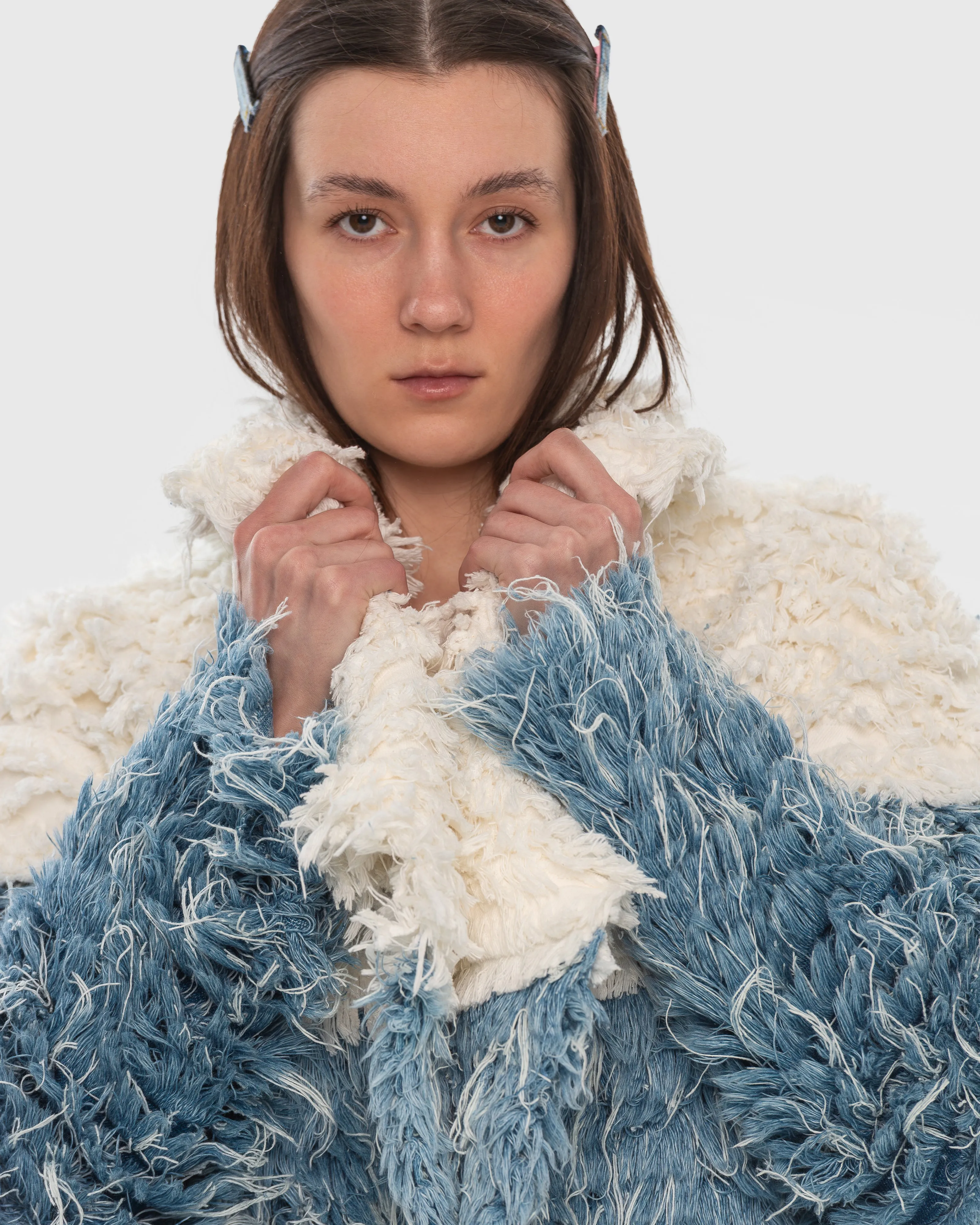 Two-Tone Denim Fur Jacket sold by KSENIASCHNAIDER product image thumbnail 2