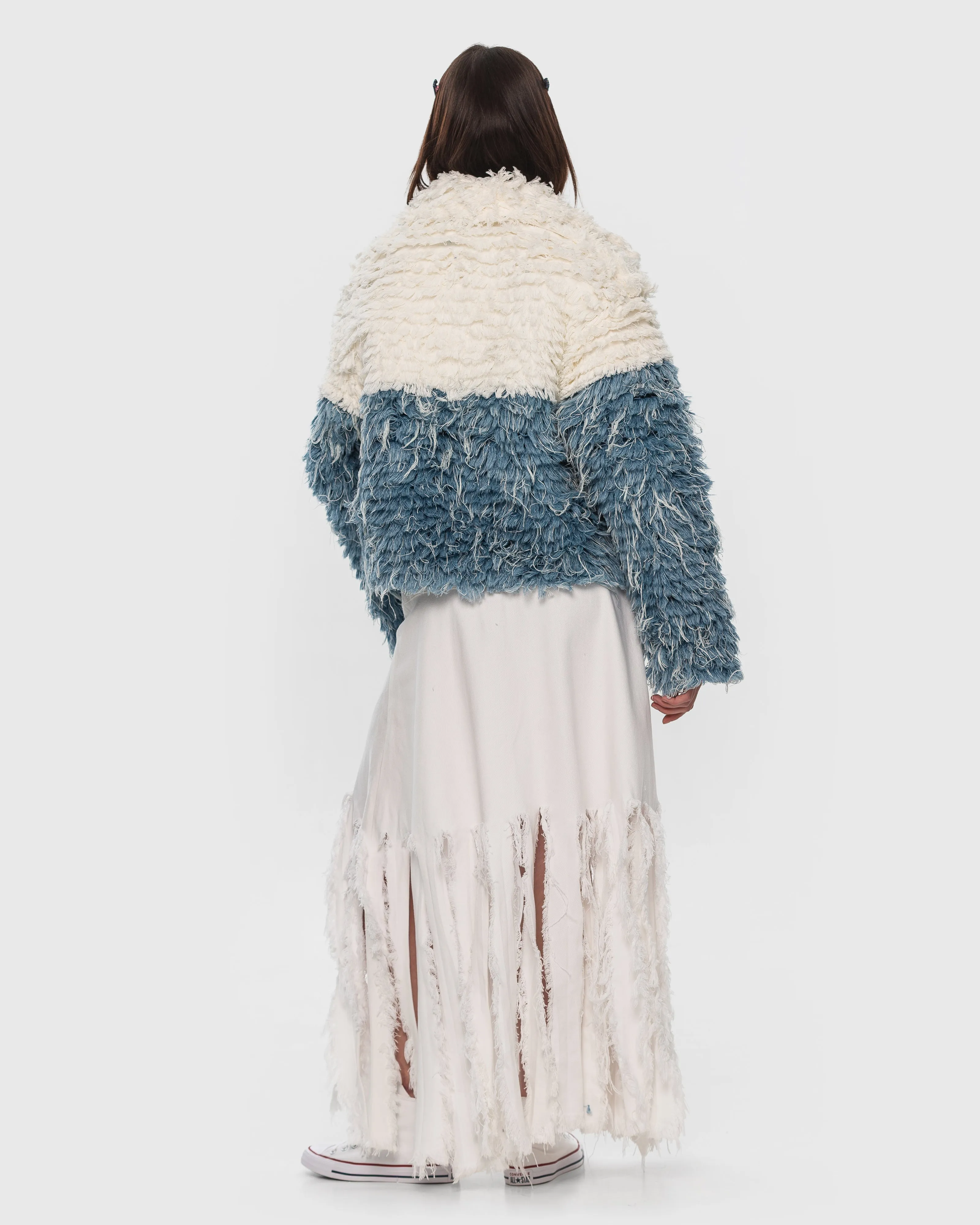 Two-Tone Denim Fur Jacket sold by KSENIASCHNAIDER product image thumbnail 4