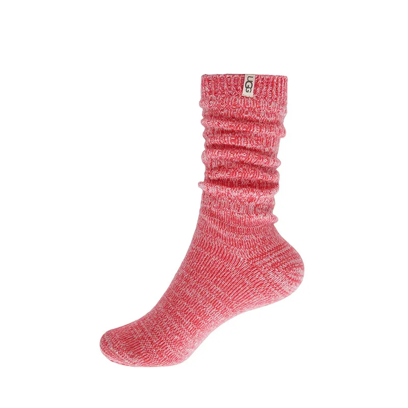 RIB KNIT SLOUCHY CREW SOCK W sold by Rubino Shoes