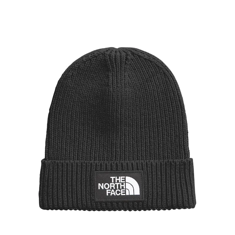 TNF LOGO BOX CUFFED BEANIE K sold by Rubino Shoes