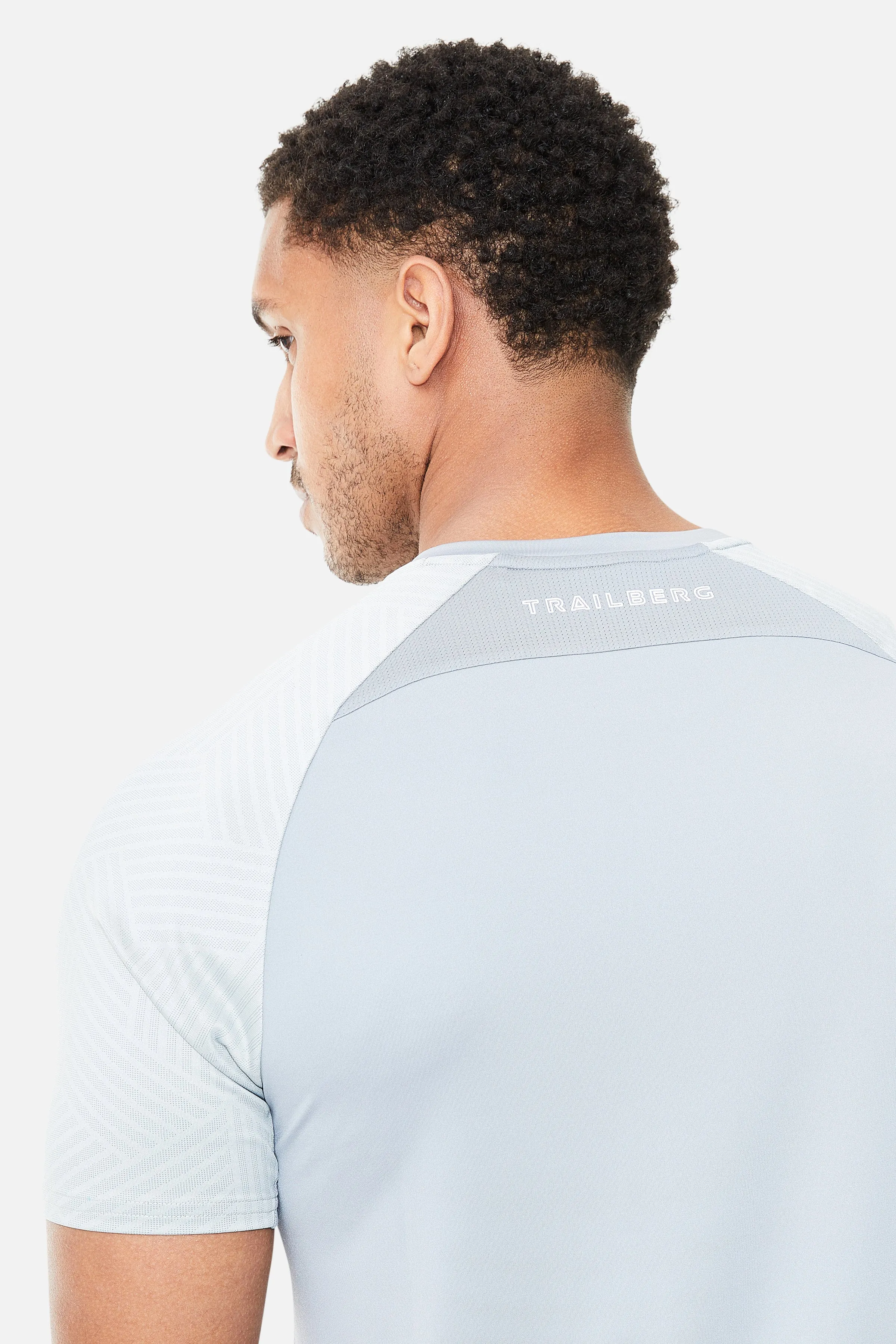 Axis Jacquard Tee - Frosted Fog sold by Trailberg product image thumbnail 2