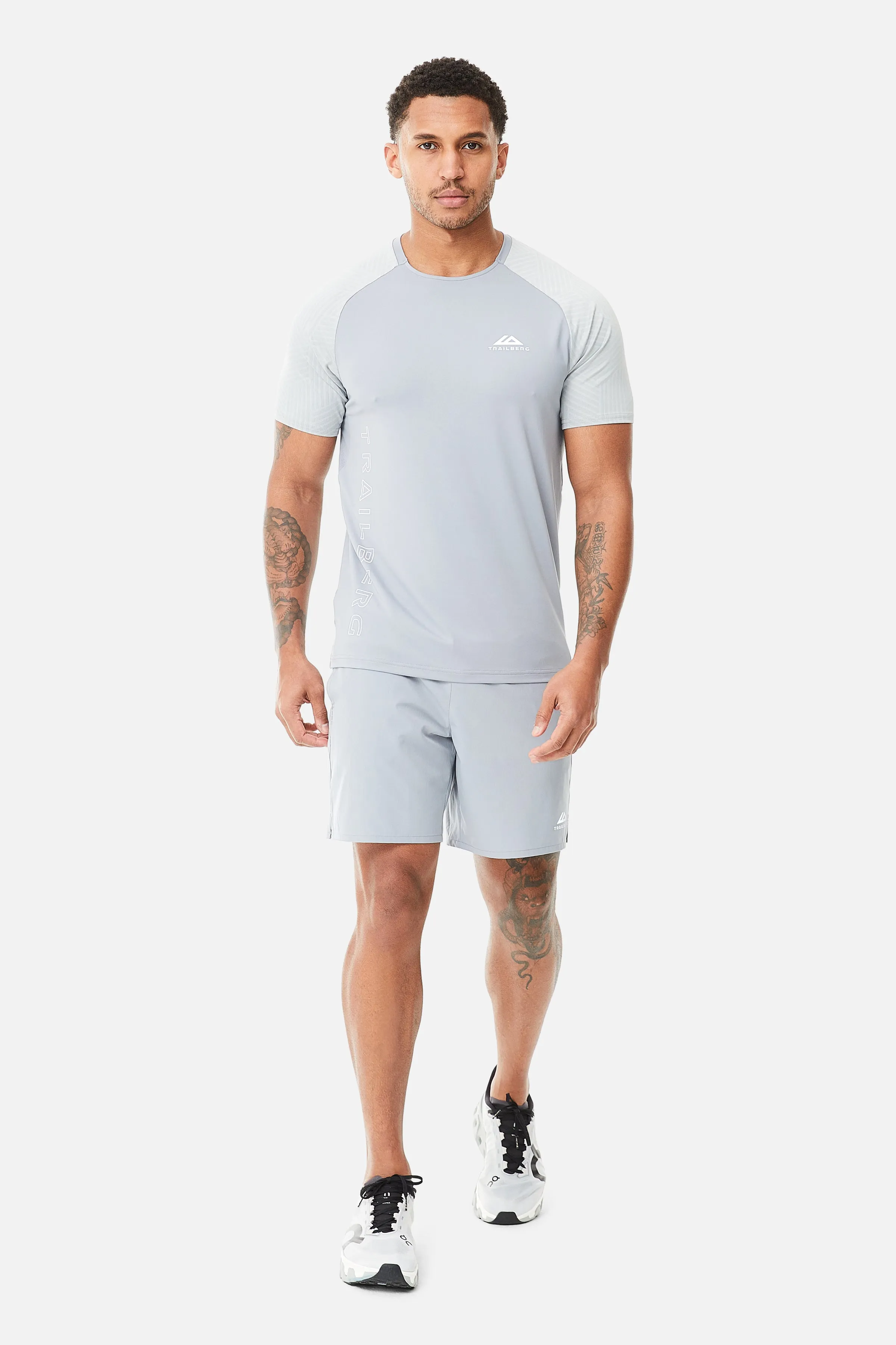 Axis Jacquard Tee - Frosted Fog sold by Trailberg product image thumbnail 3