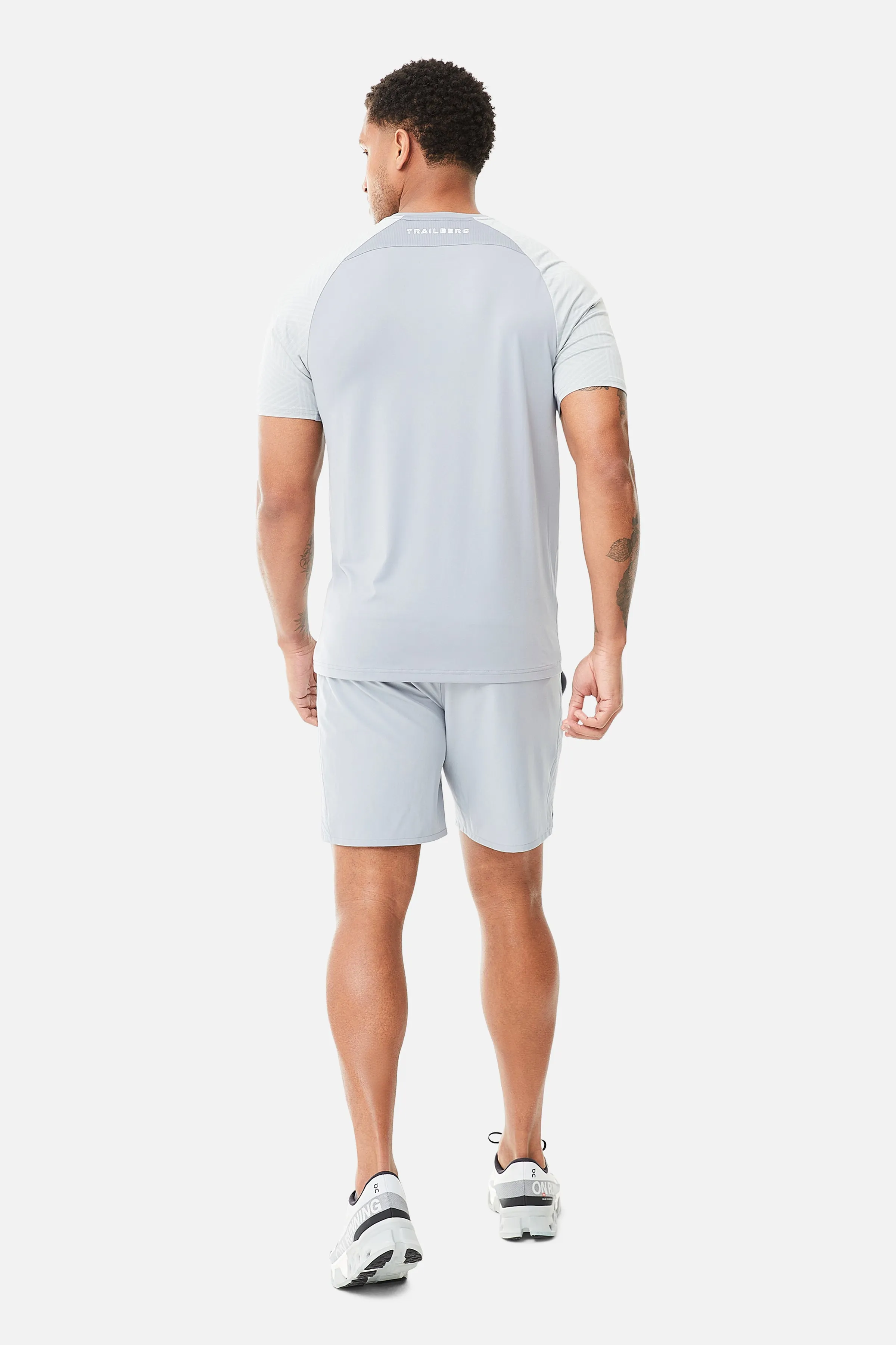 Axis Jacquard Tee - Frosted Fog sold by Trailberg product image thumbnail 4