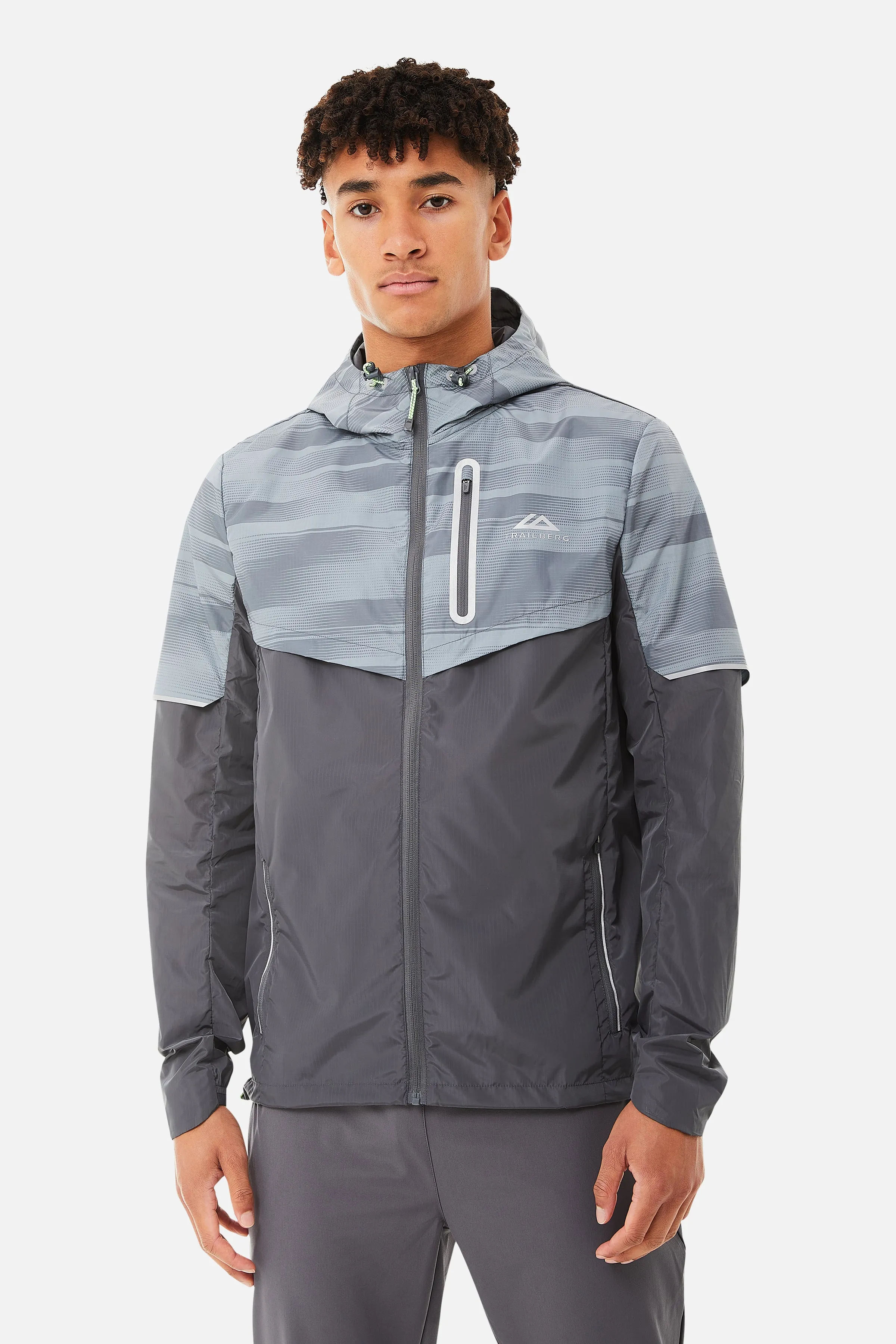 Dimension Windbreaker - Light Grey/Grey sold by Trailberg
