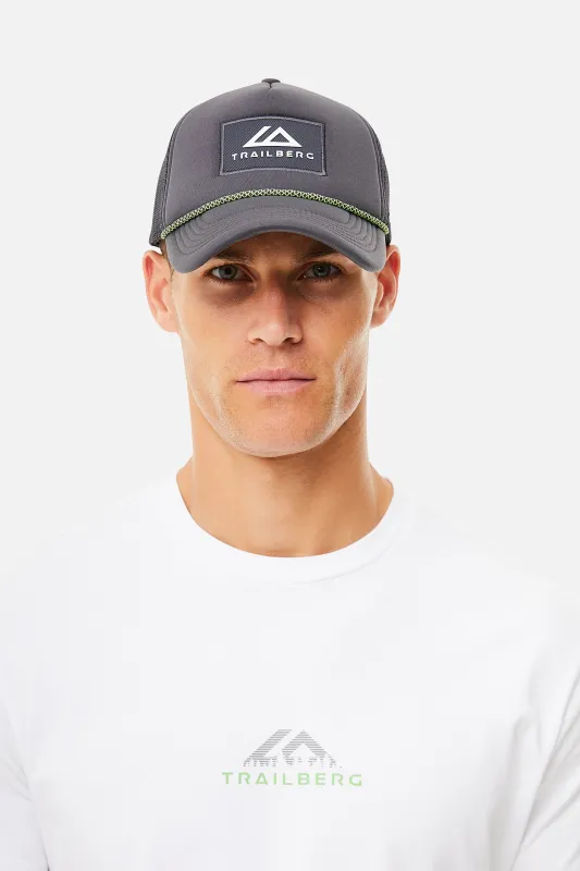 Tasman 5 Panel Trucker Cap - Grey made by Trailberg