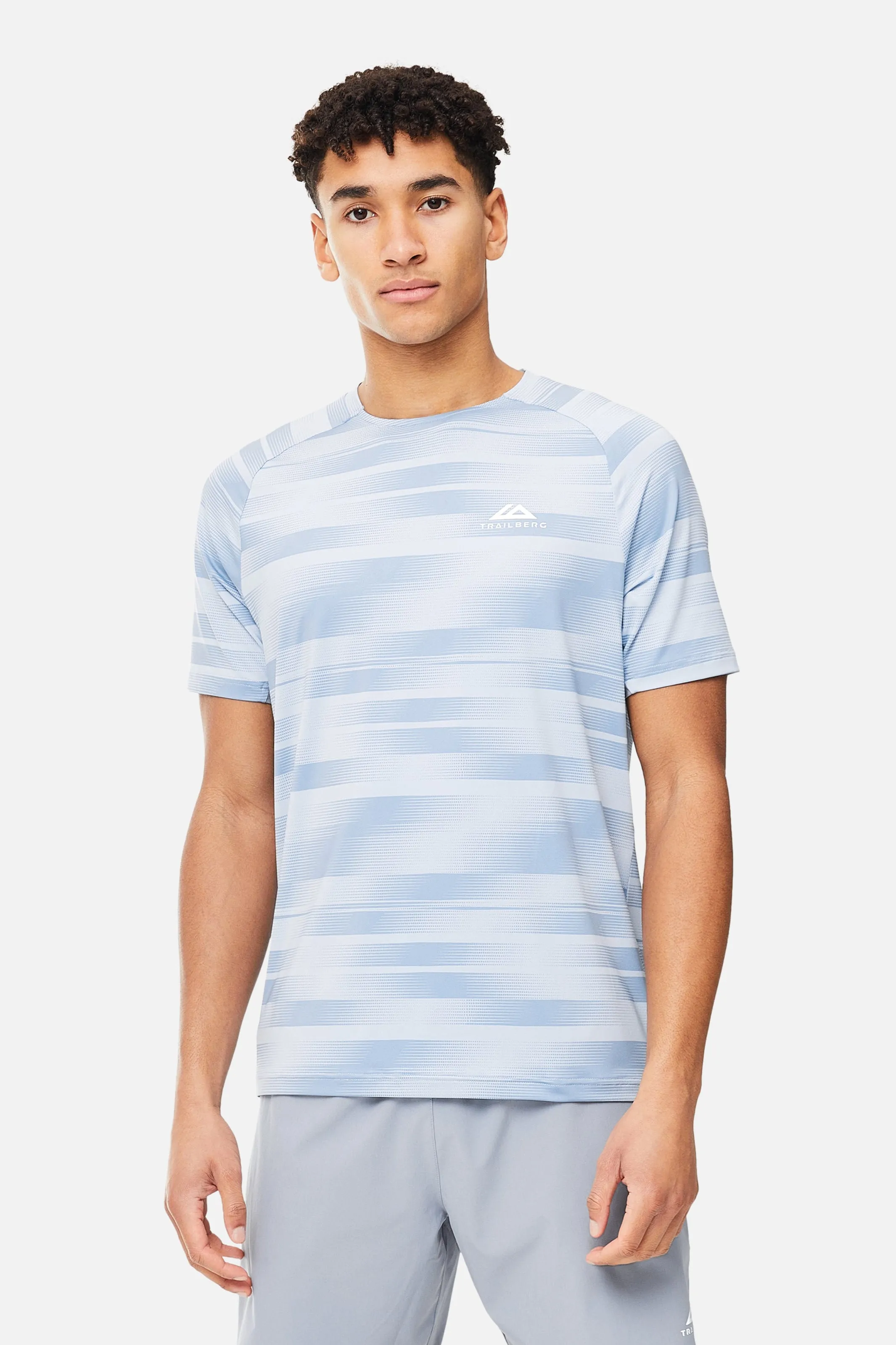 Dimension 2.0 Tee - Cloud Haze/Frost Blue sold by Trailberg