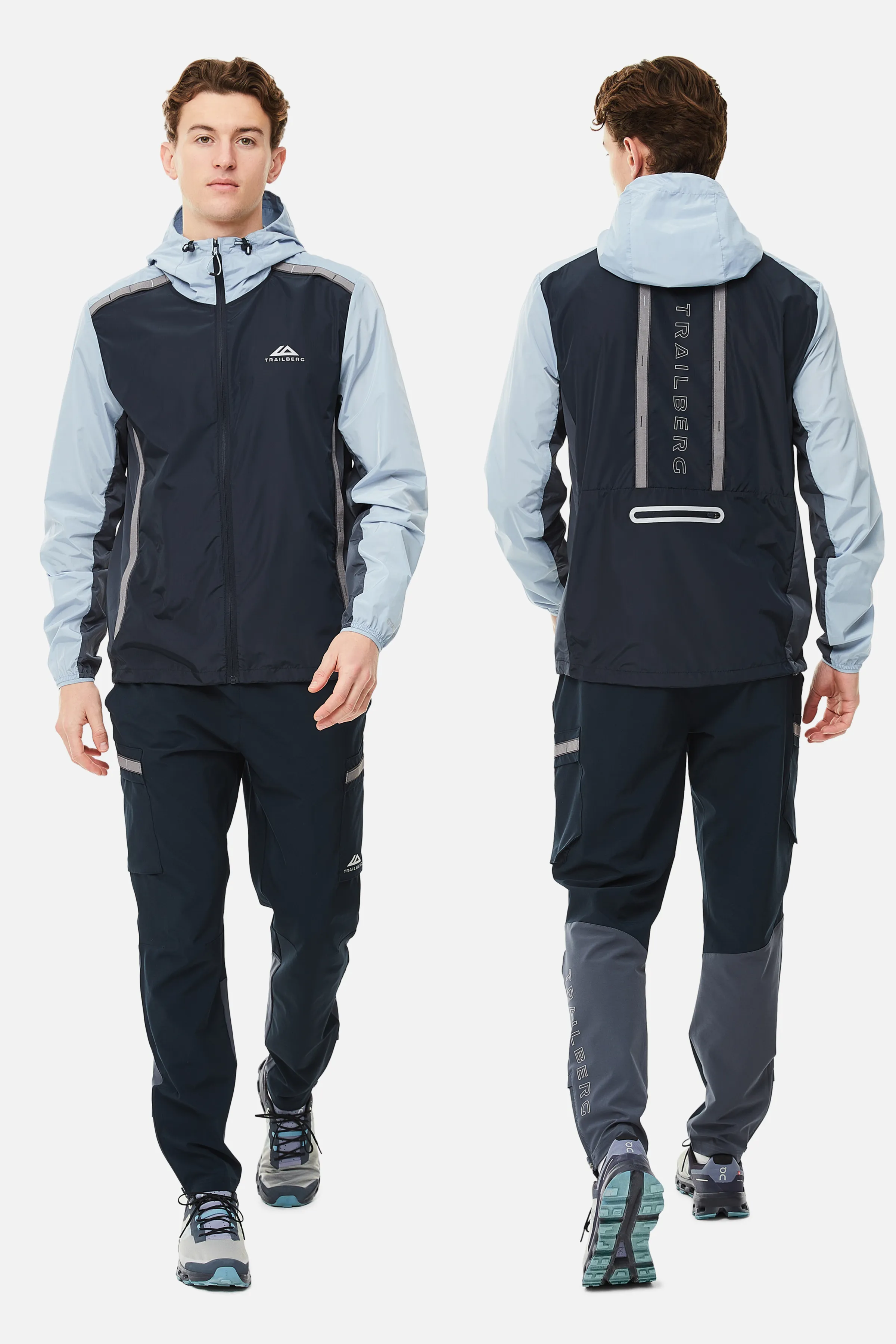 SS25 Triathlon Tracksuit - Navy/Grey/Blue sold by Trailberg