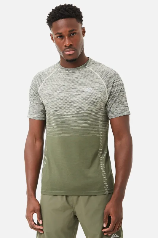 Summit Seamless Tee - Khaki sold by Trailberg
