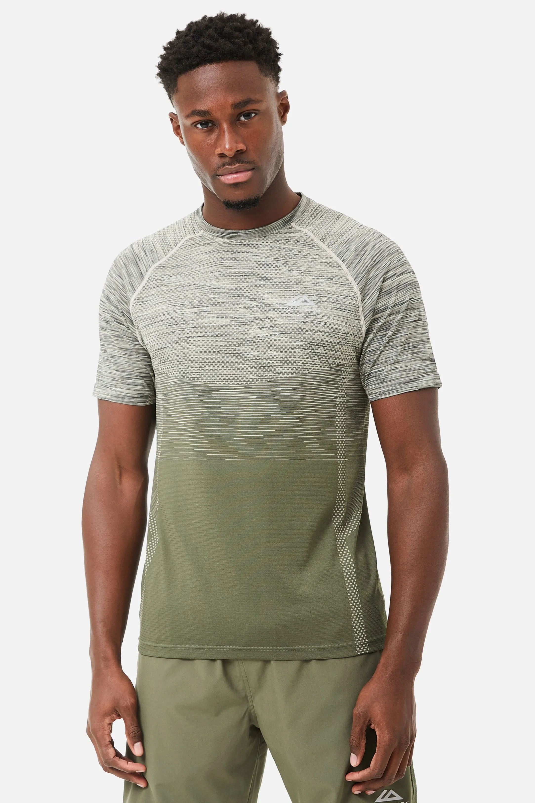 Summit Seamless Tee - Khaki sold by Trailberg