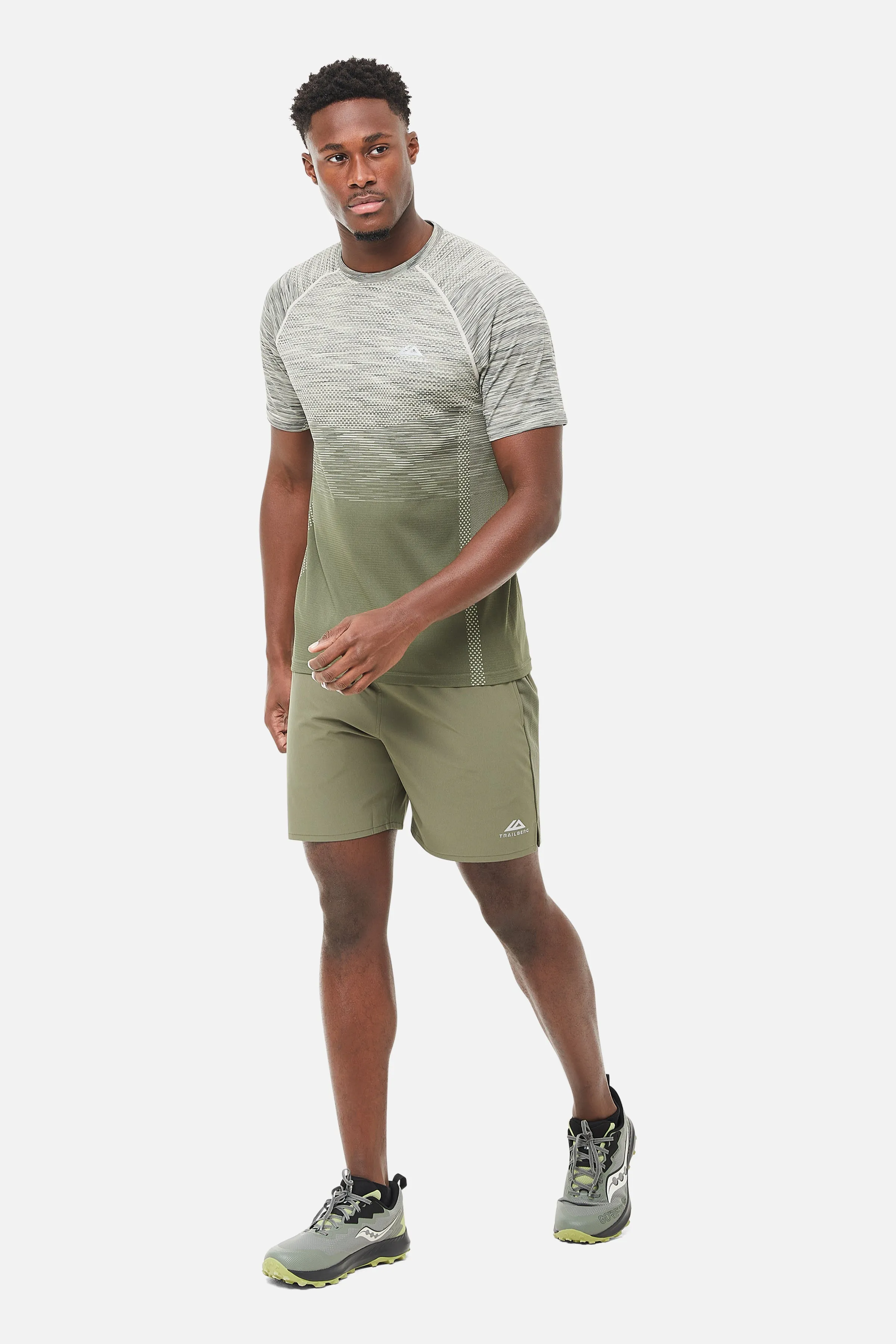 Summit Seamless Tee - Khaki sold by Trailberg product image thumbnail 4
