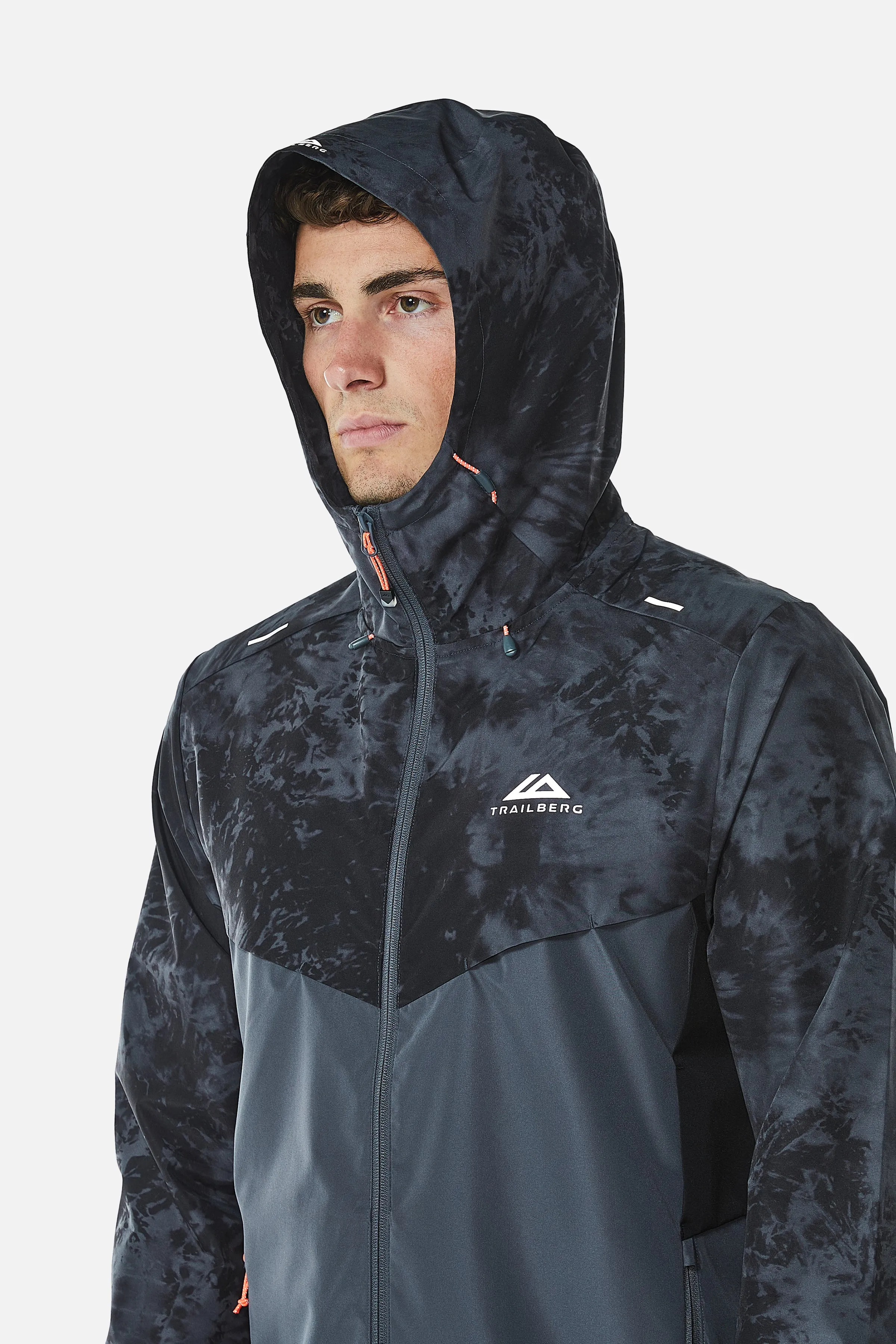 Tie Dye Windbreaker - Iron Grey/Black sold by Trailberg product image thumbnail 4