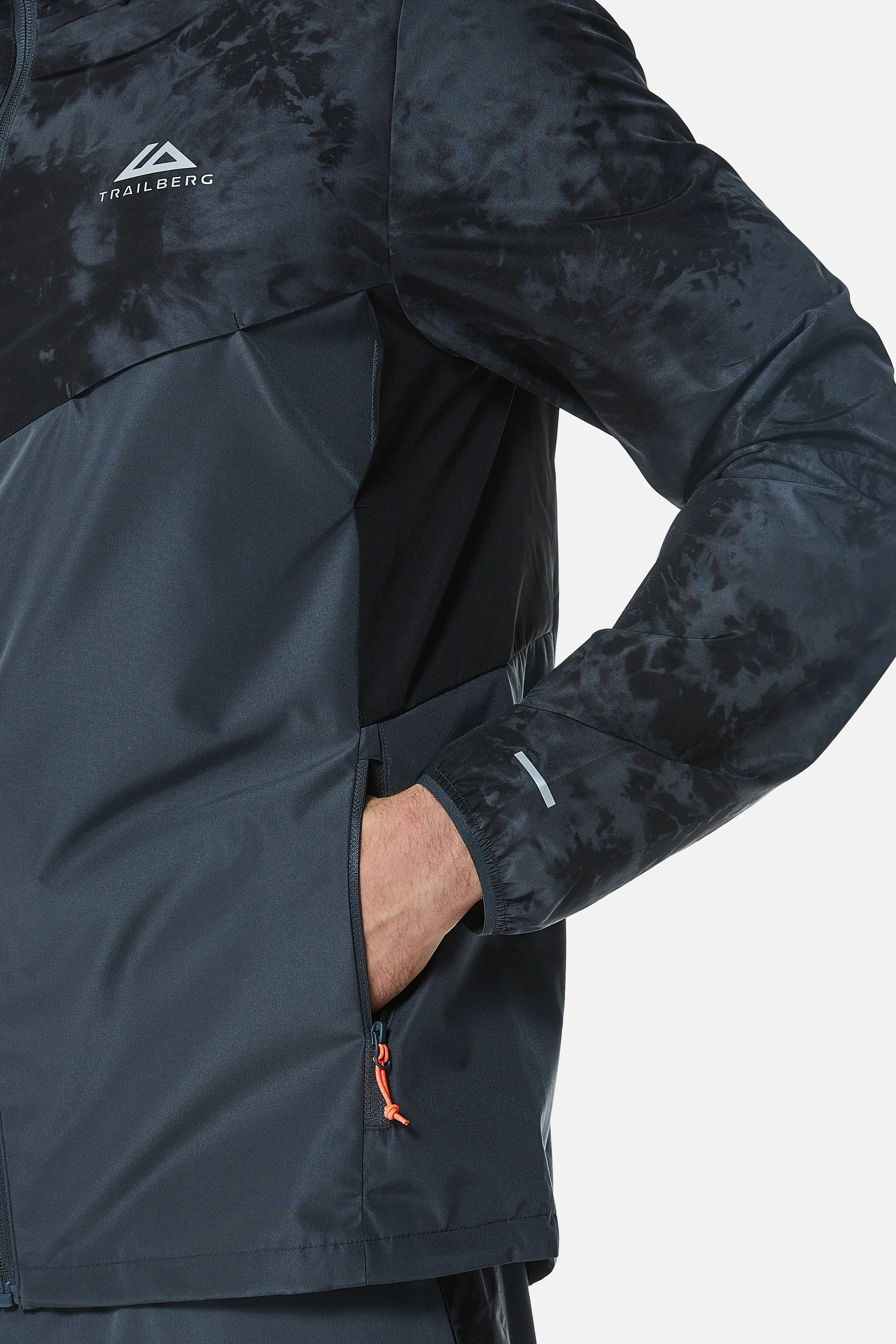 Tie Dye Windbreaker - Iron Grey/Black sold by Trailberg product image thumbnail 3