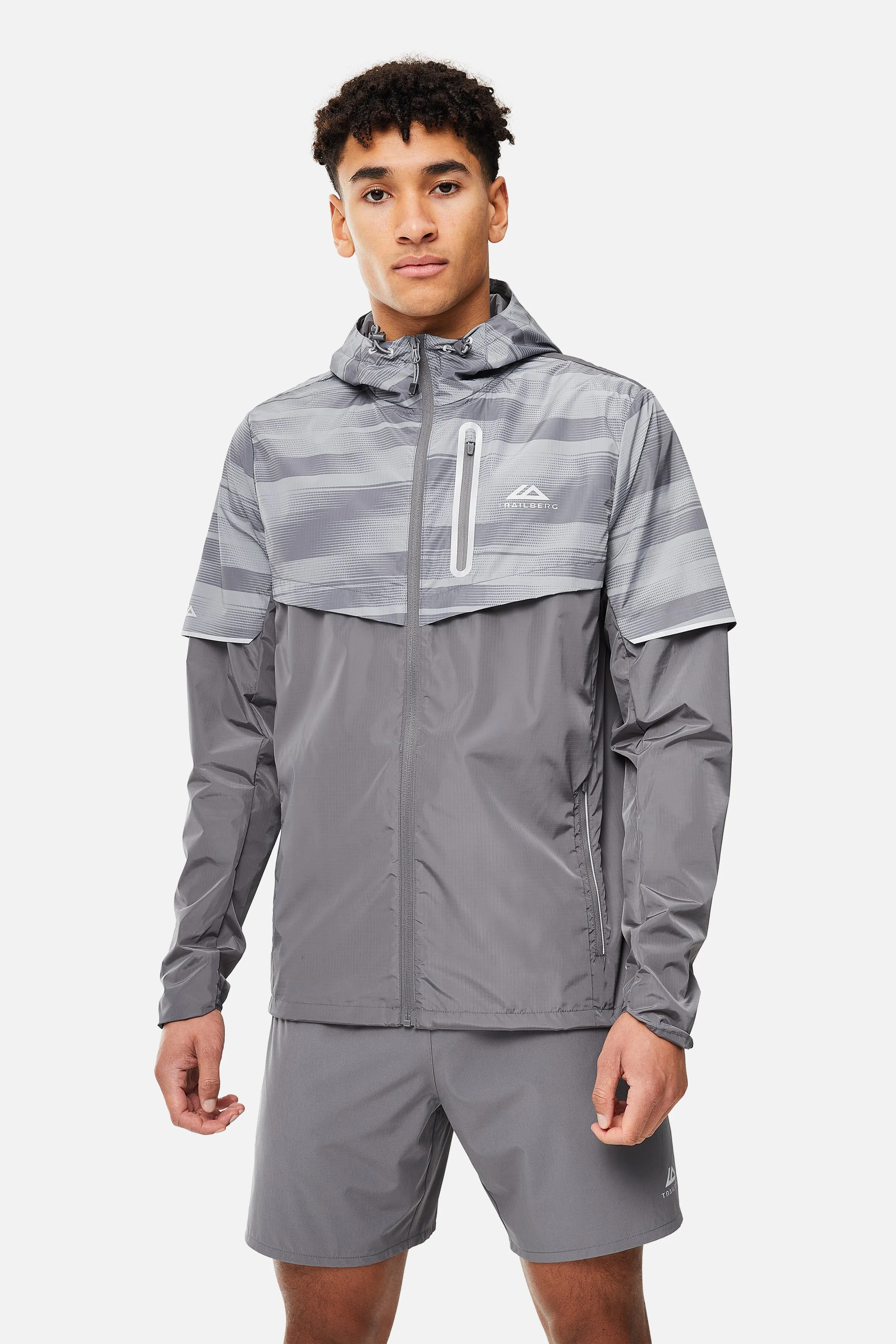 Dimension 2.0 Windbreaker - Smoke Grey/Moon Grey sold by Trailberg