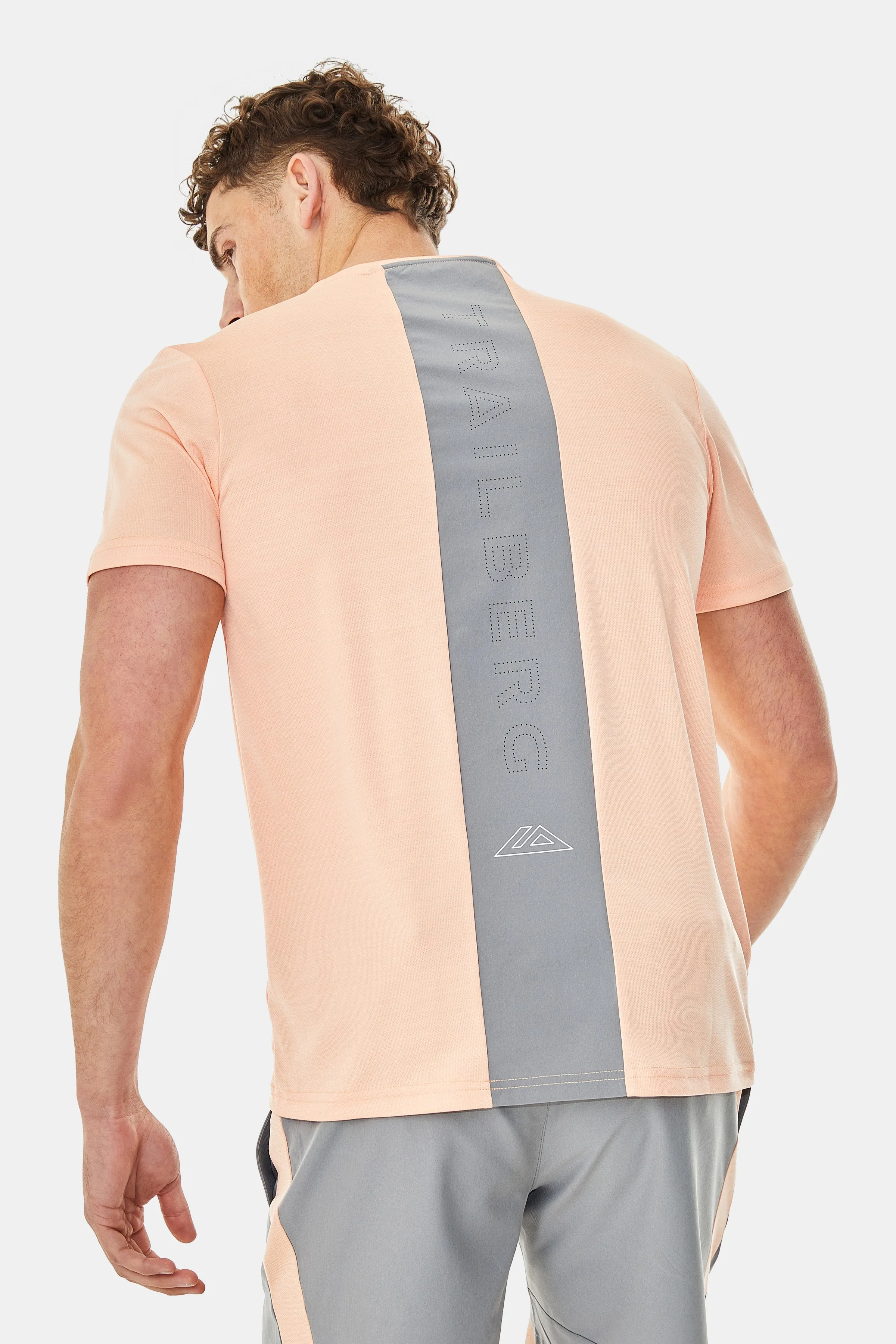 Cloud SS25 Tee - Peach Nectar/Moon Grey sold by Trailberg product image thumbnail 2